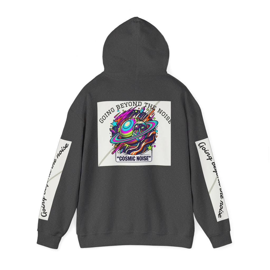 Hoodie — “Going Beyond the Noise” Cosmic Noise Graphic Hoodie