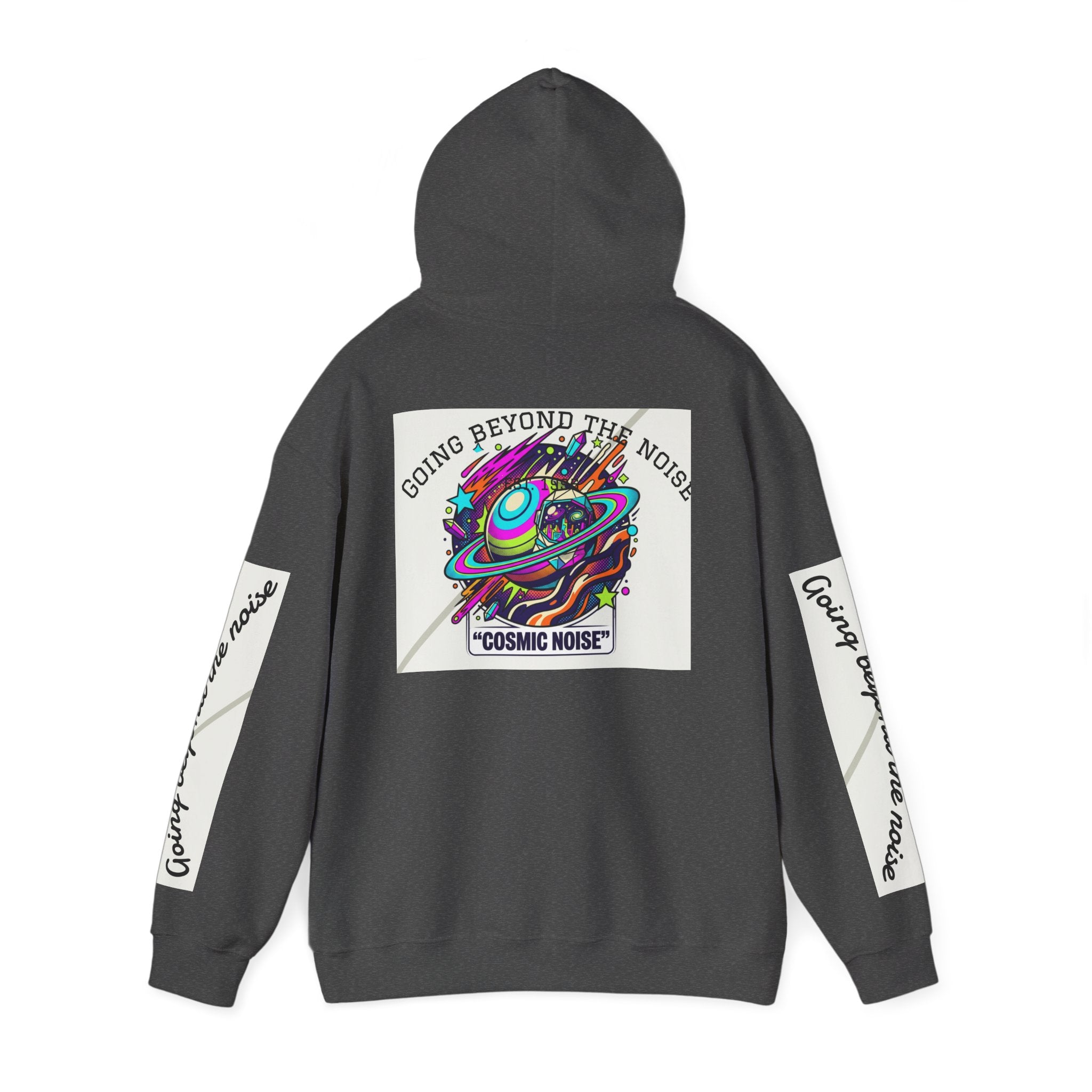 Hoodie — “Going Beyond the Noise” Cosmic Noise Graphic Hoodie
