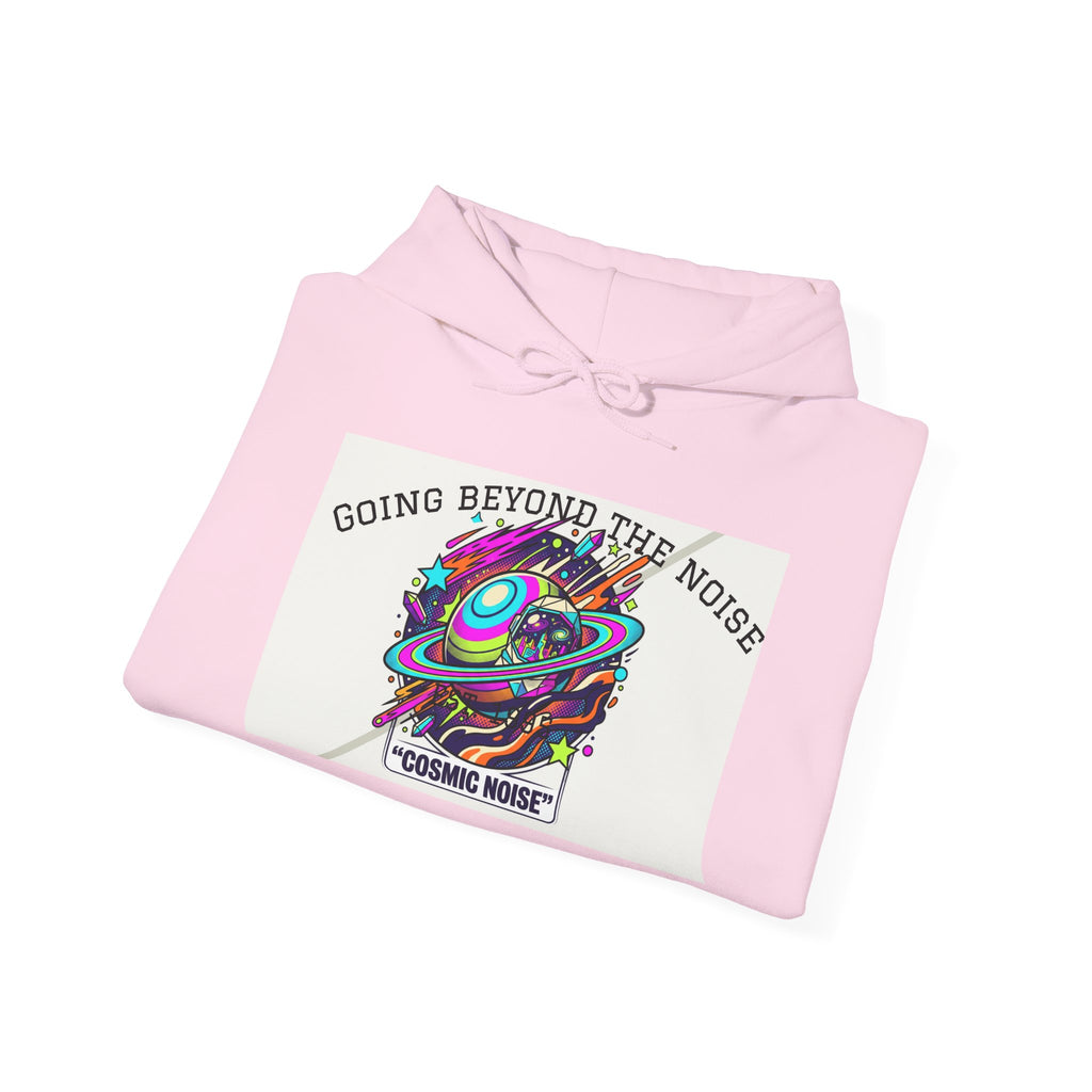 Hoodie — “Going Beyond the Noise” Cosmic Noise Graphic Hoodie
