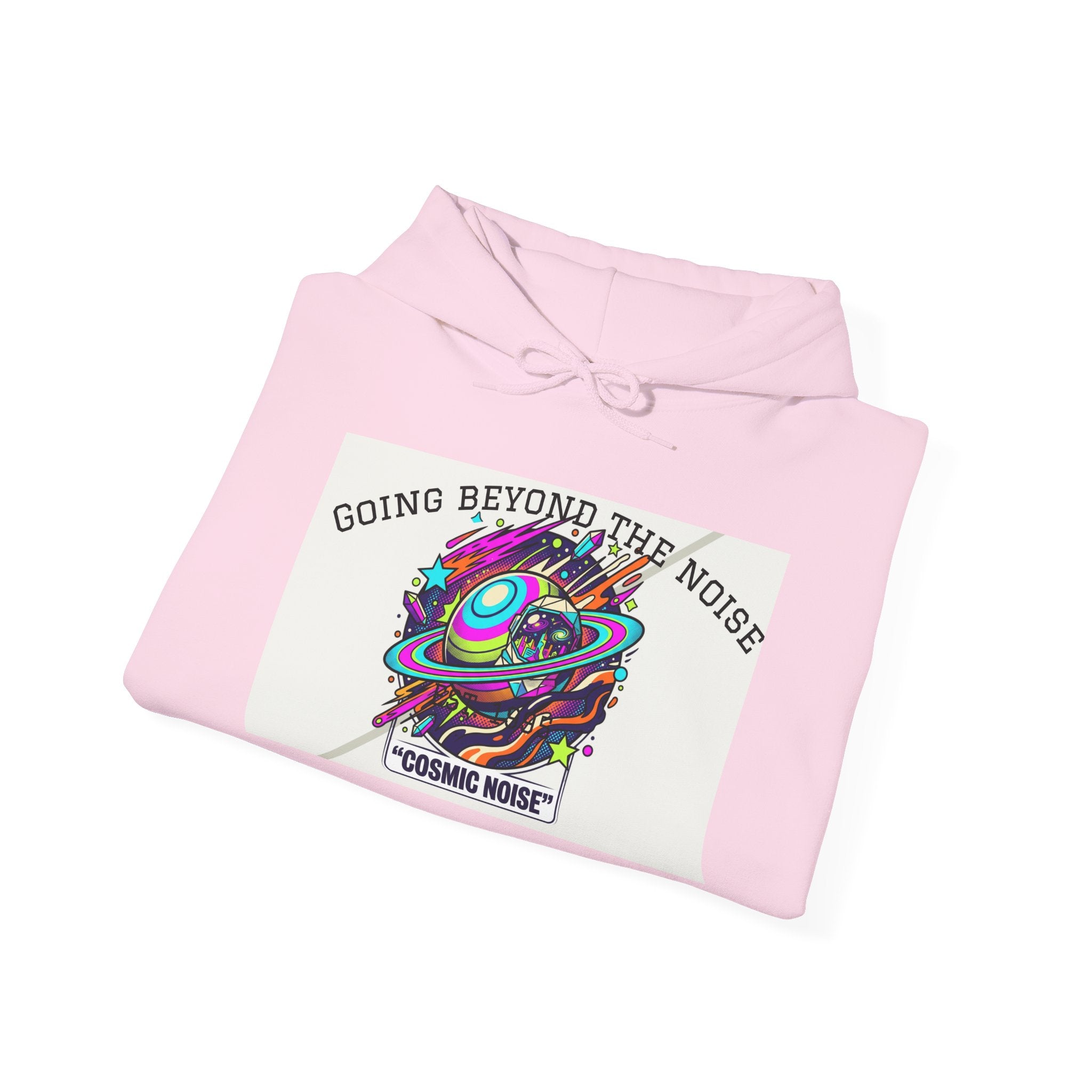 Hoodie — “Going Beyond the Noise” Cosmic Noise Graphic Hoodie