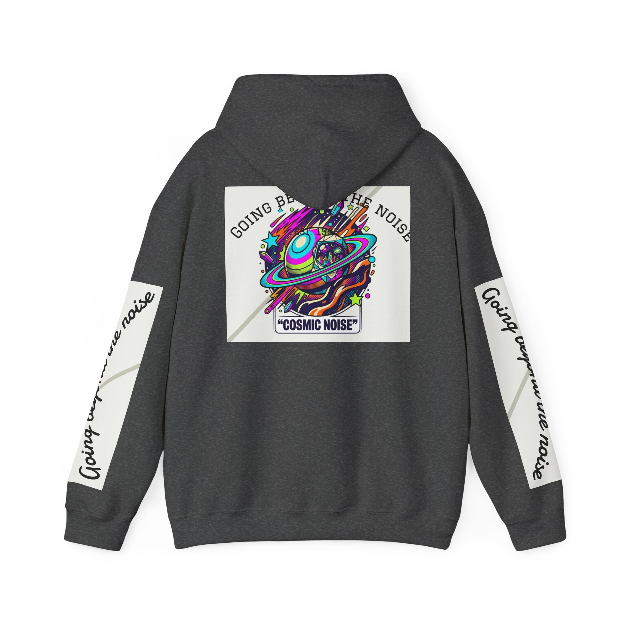 Hoodie — “Going Beyond the Noise” Cosmic Noise Graphic Hoodie