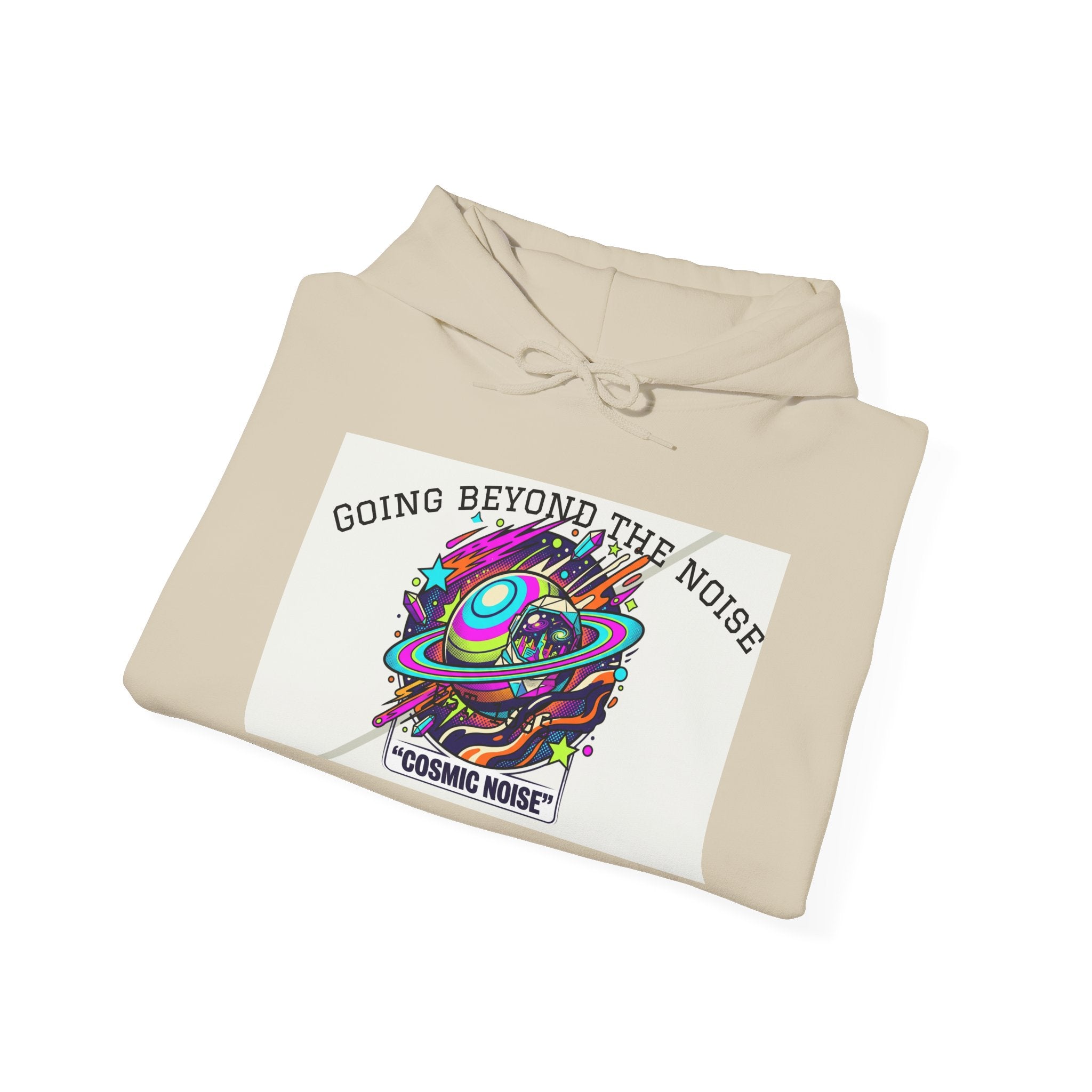 Hoodie — “Going Beyond the Noise” Cosmic Noise Graphic Hoodie