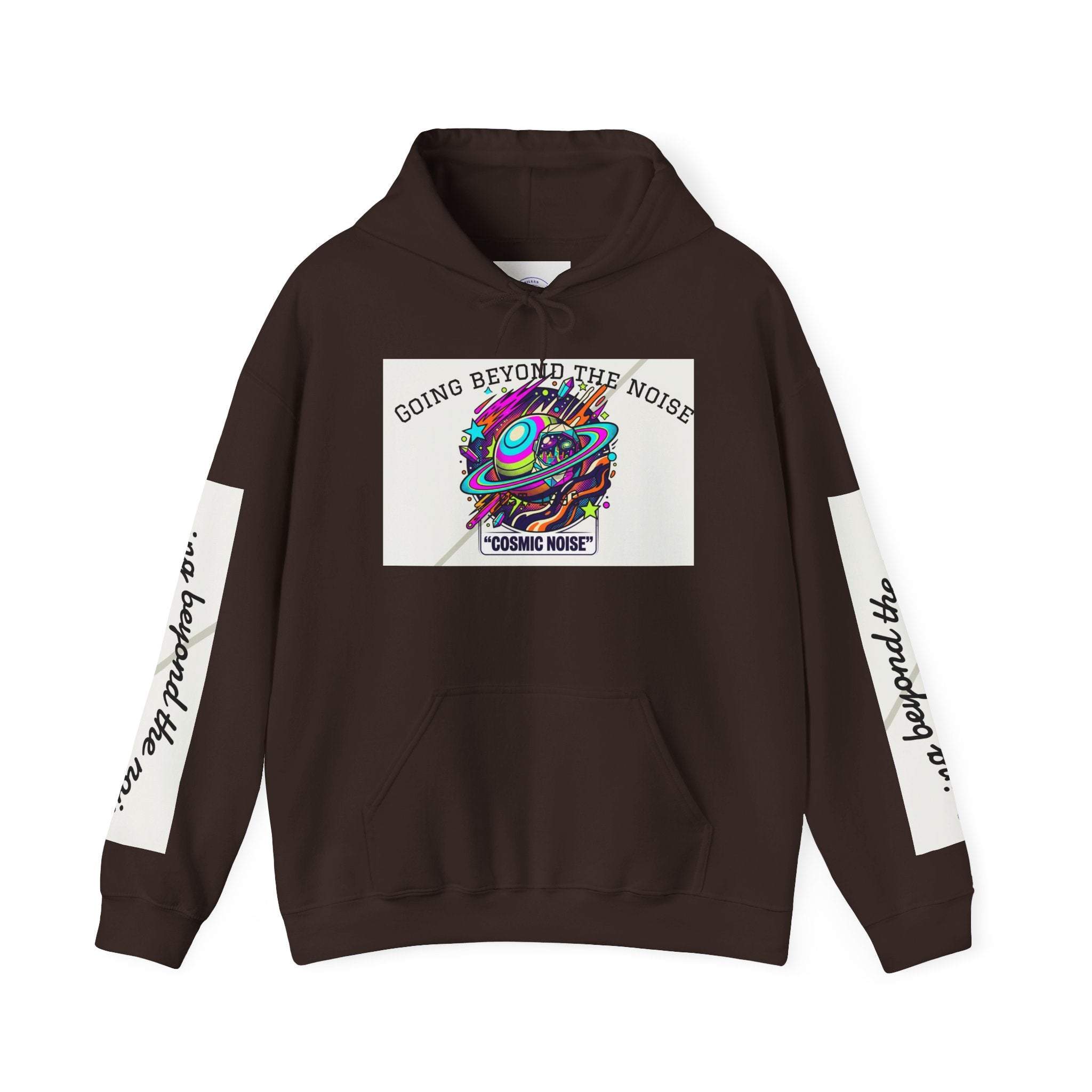 Hoodie — “Going Beyond the Noise” Cosmic Noise Graphic Hoodie