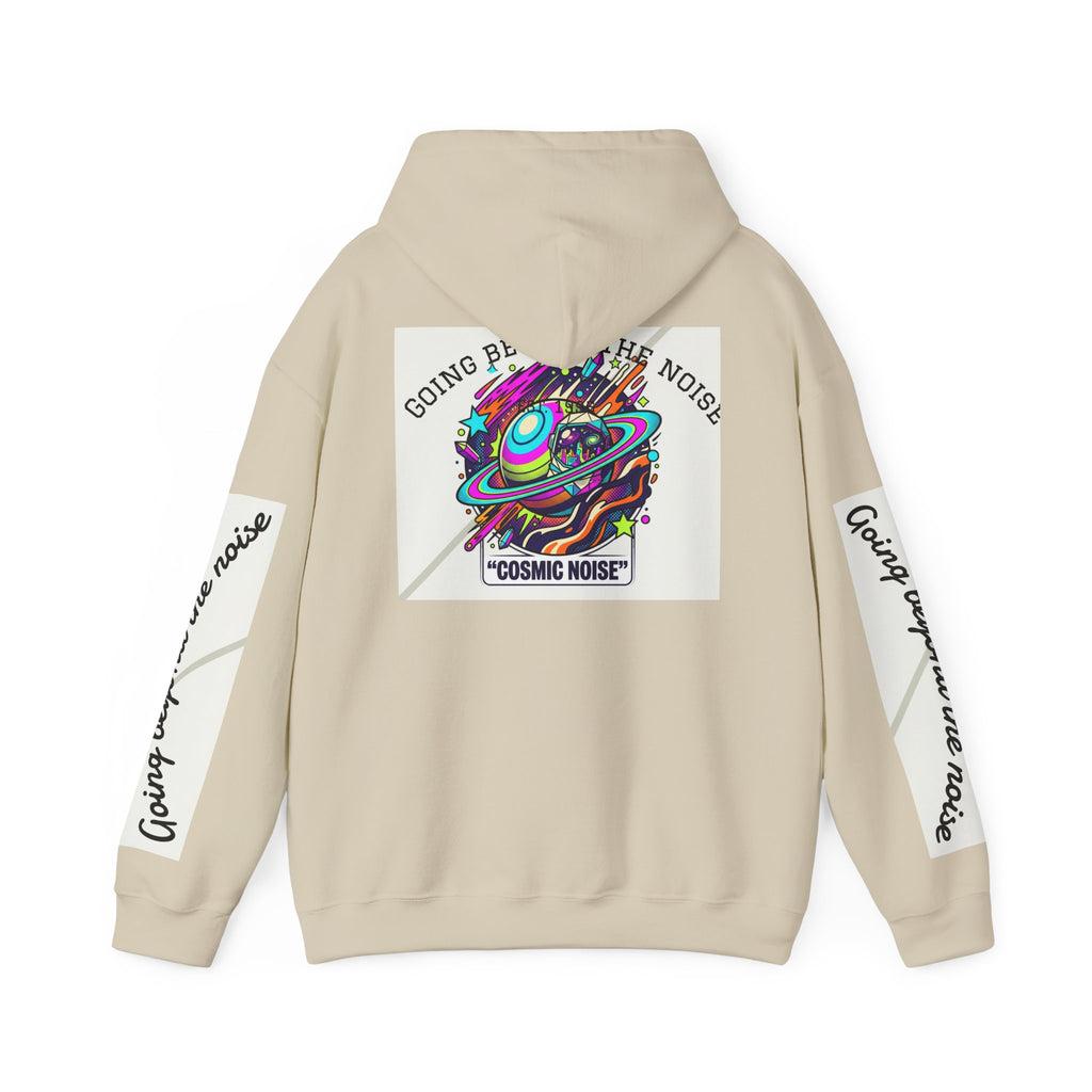 Hoodie — “Going Beyond the Noise” Cosmic Noise Graphic Hoodie