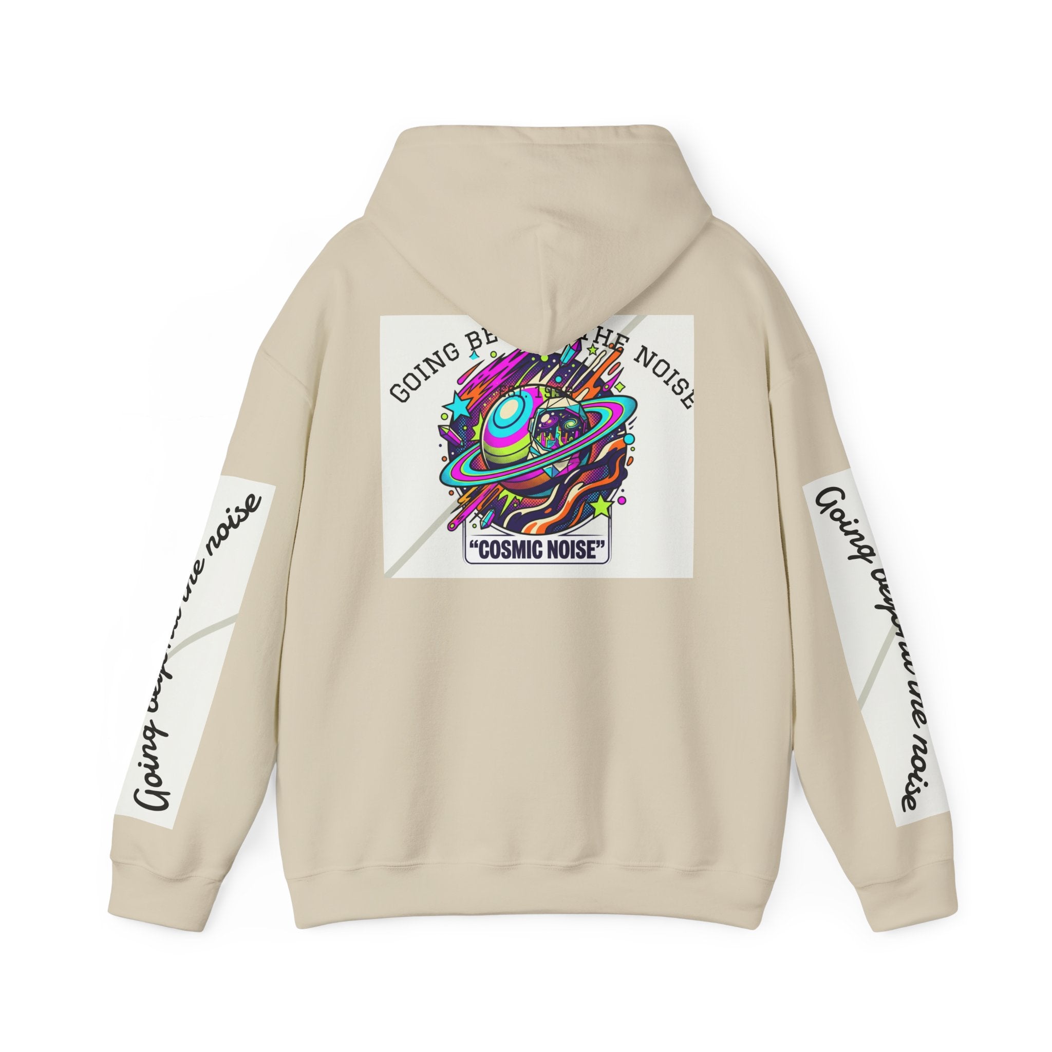 Hoodie — “Going Beyond the Noise” Cosmic Noise Graphic Hoodie