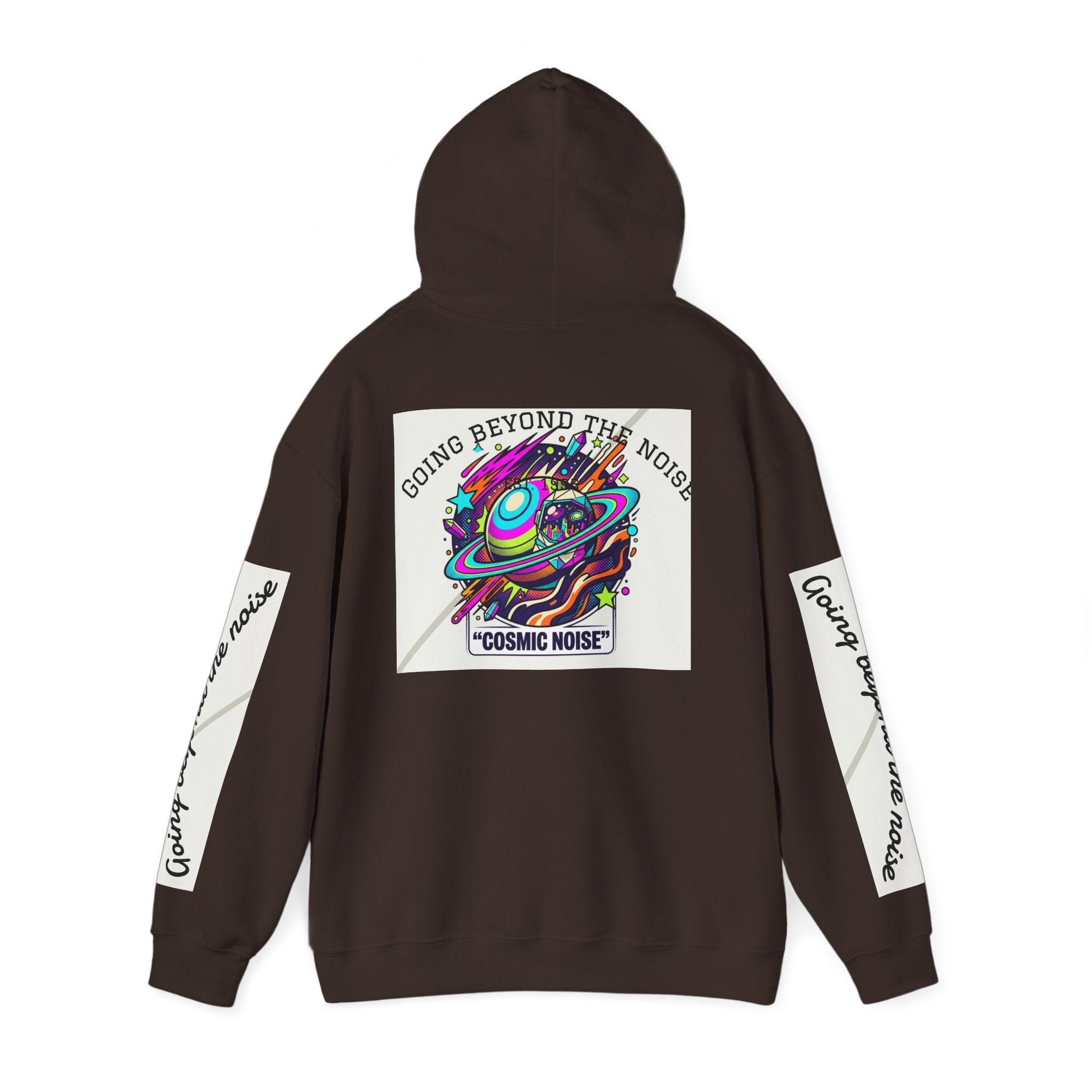 Hoodie — “Going Beyond the Noise” Cosmic Noise Graphic Hoodie