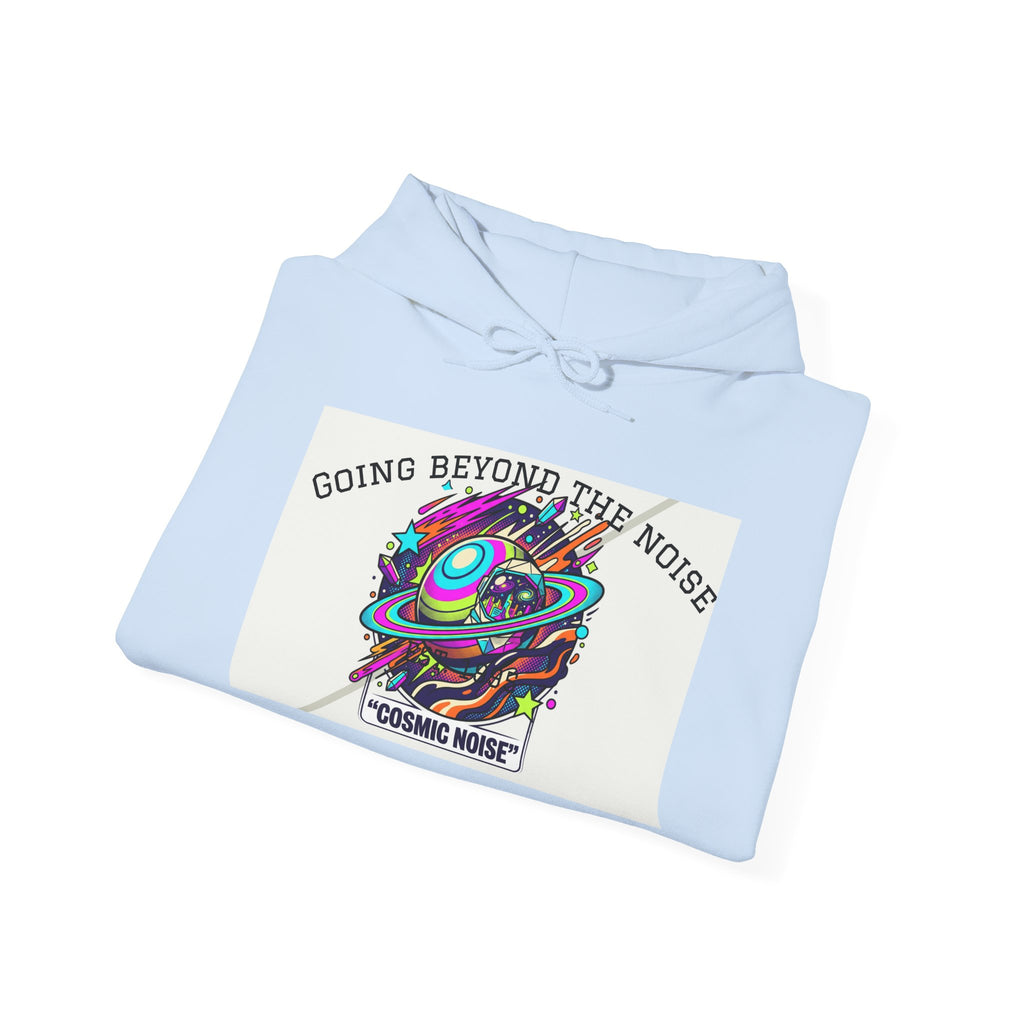 Hoodie — “Going Beyond the Noise” Cosmic Noise Graphic Hoodie