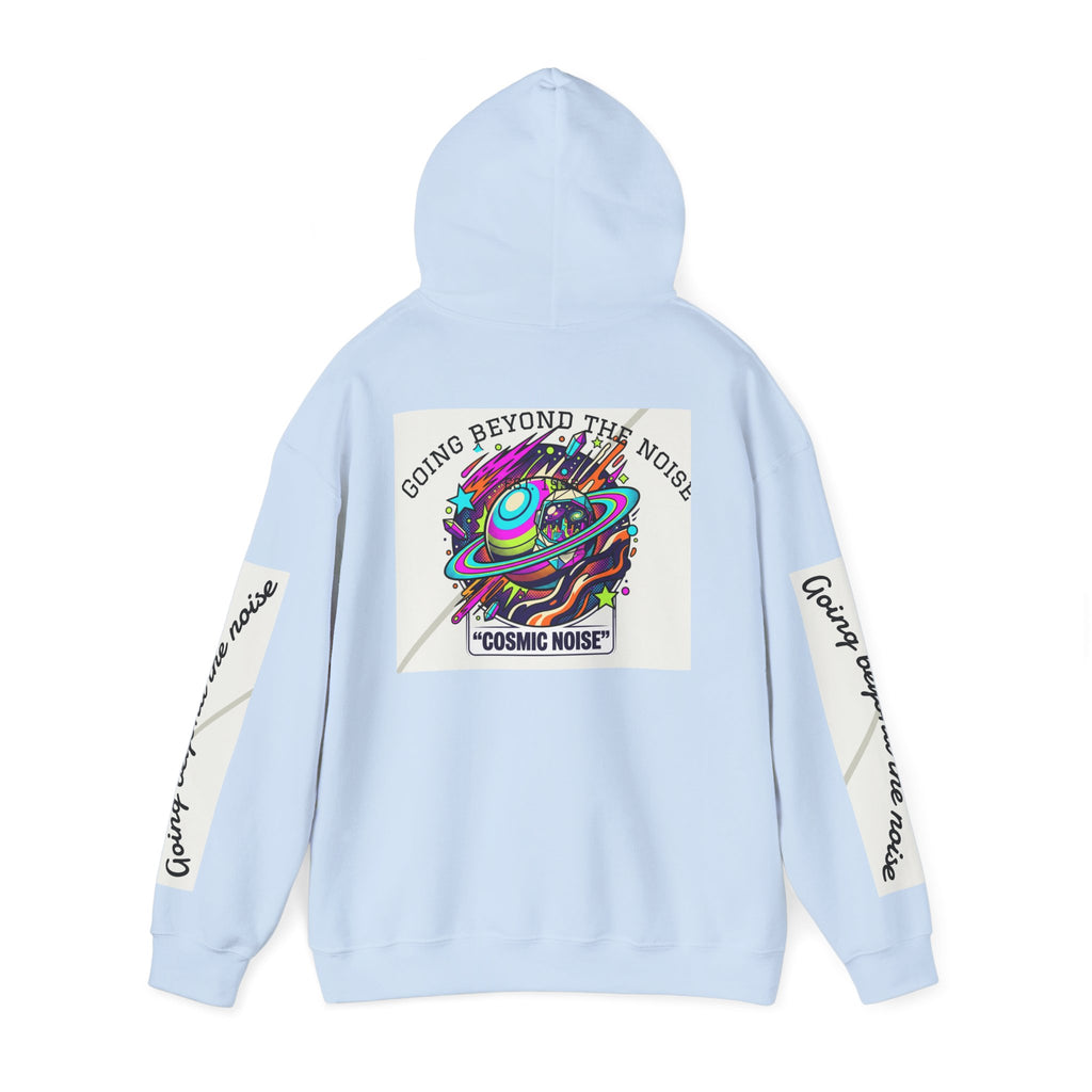 Hoodie — “Going Beyond the Noise” Cosmic Noise Graphic Hoodie