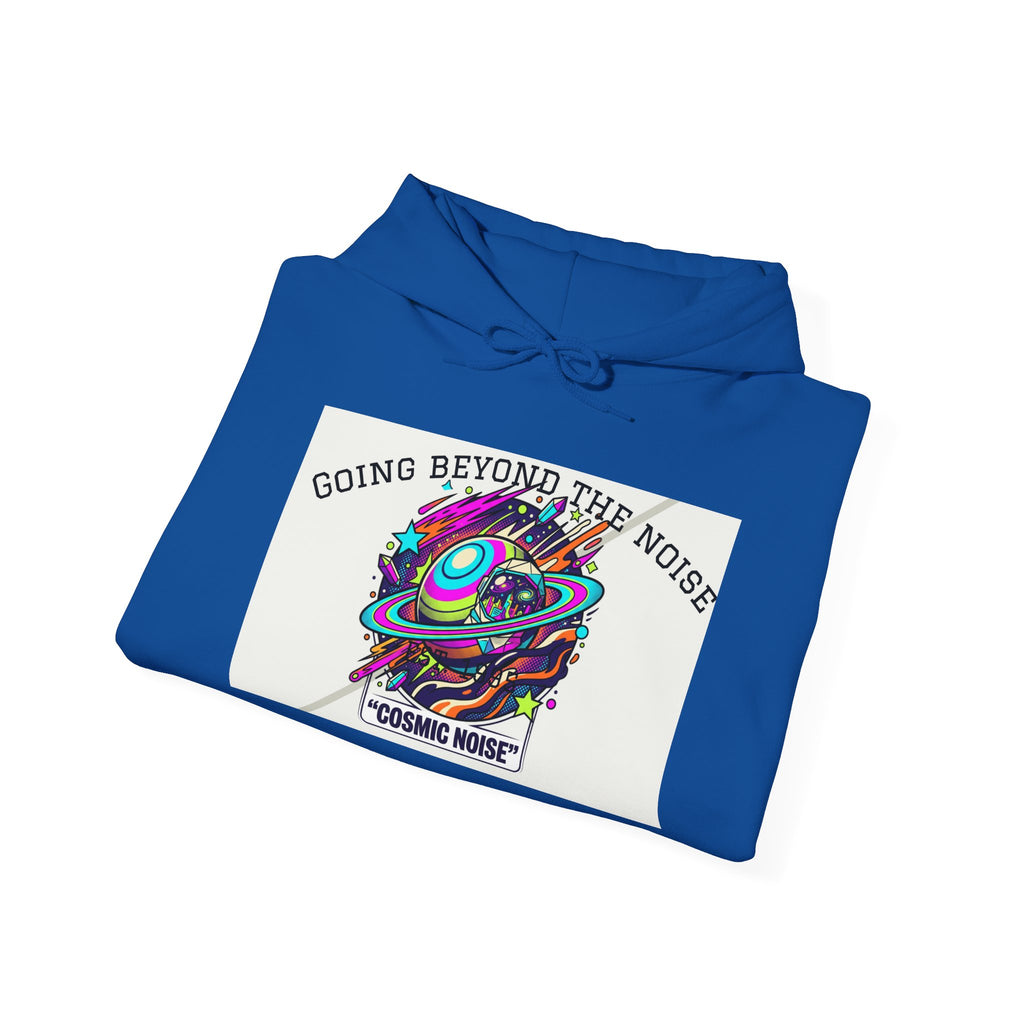 Hoodie — “Going Beyond the Noise” Cosmic Noise Graphic Hoodie