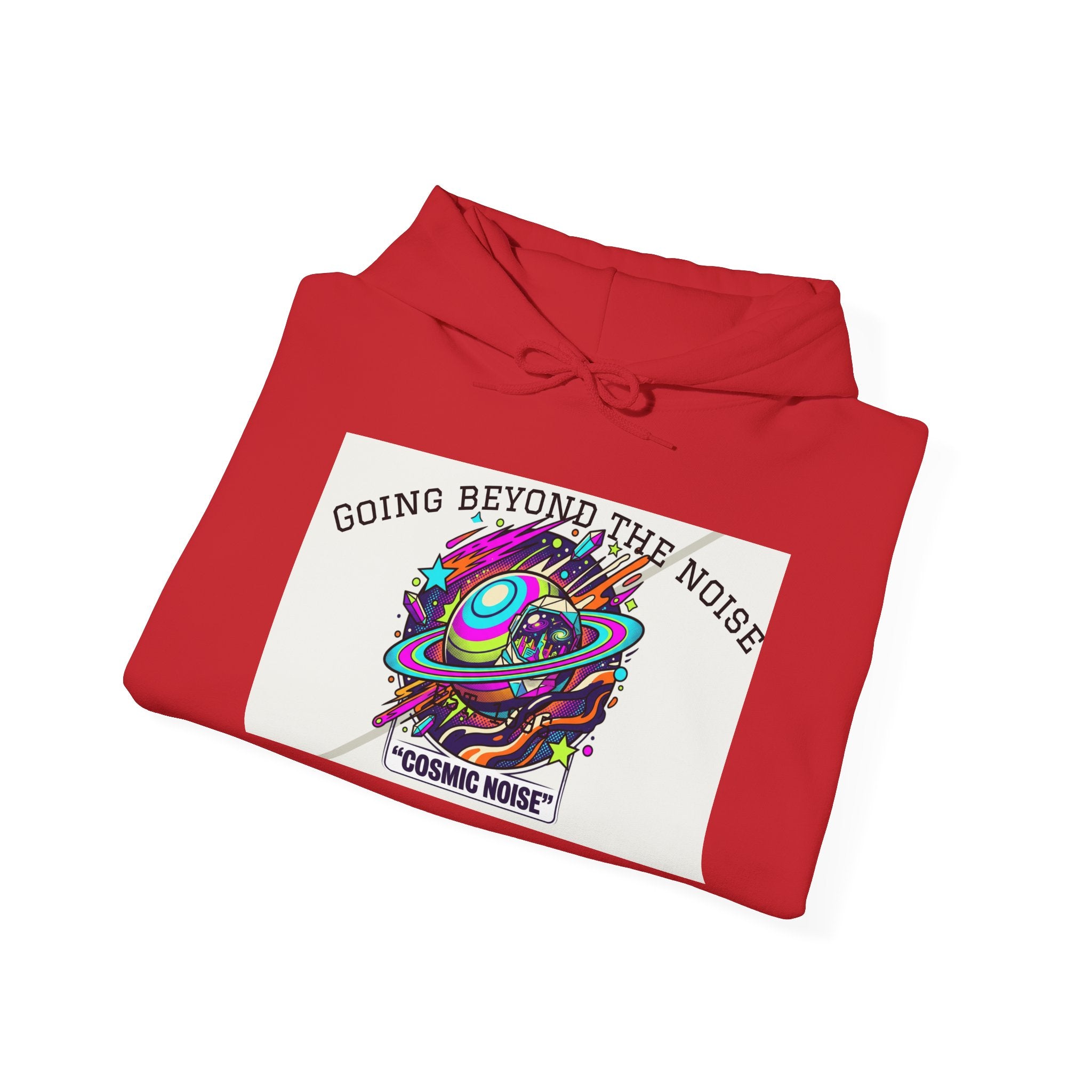 Hoodie — “Going Beyond the Noise” Cosmic Noise Graphic Hoodie
