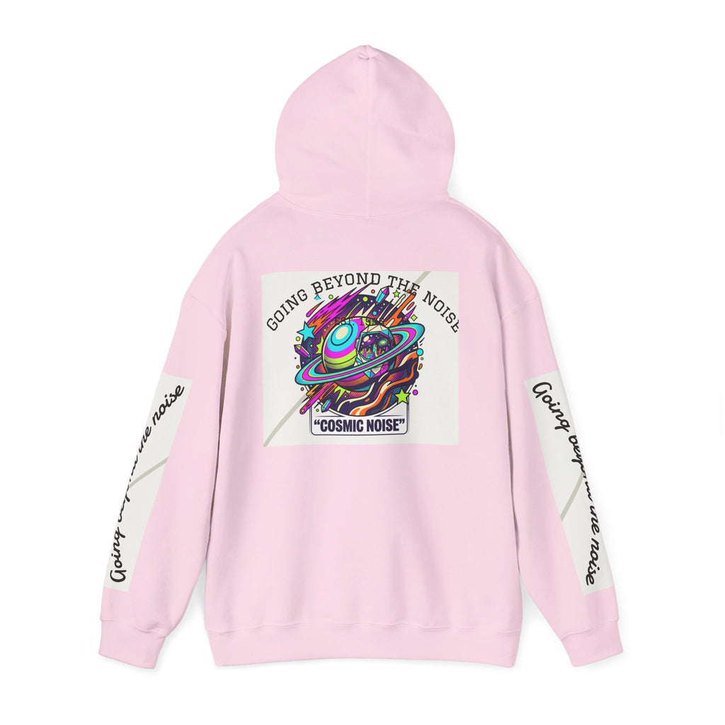 Hoodie — “Going Beyond the Noise” Cosmic Noise Graphic Hoodie