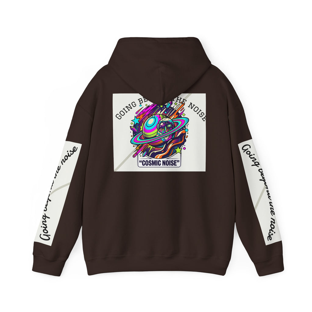 Hoodie — “Going Beyond the Noise” Cosmic Noise Graphic Hoodie