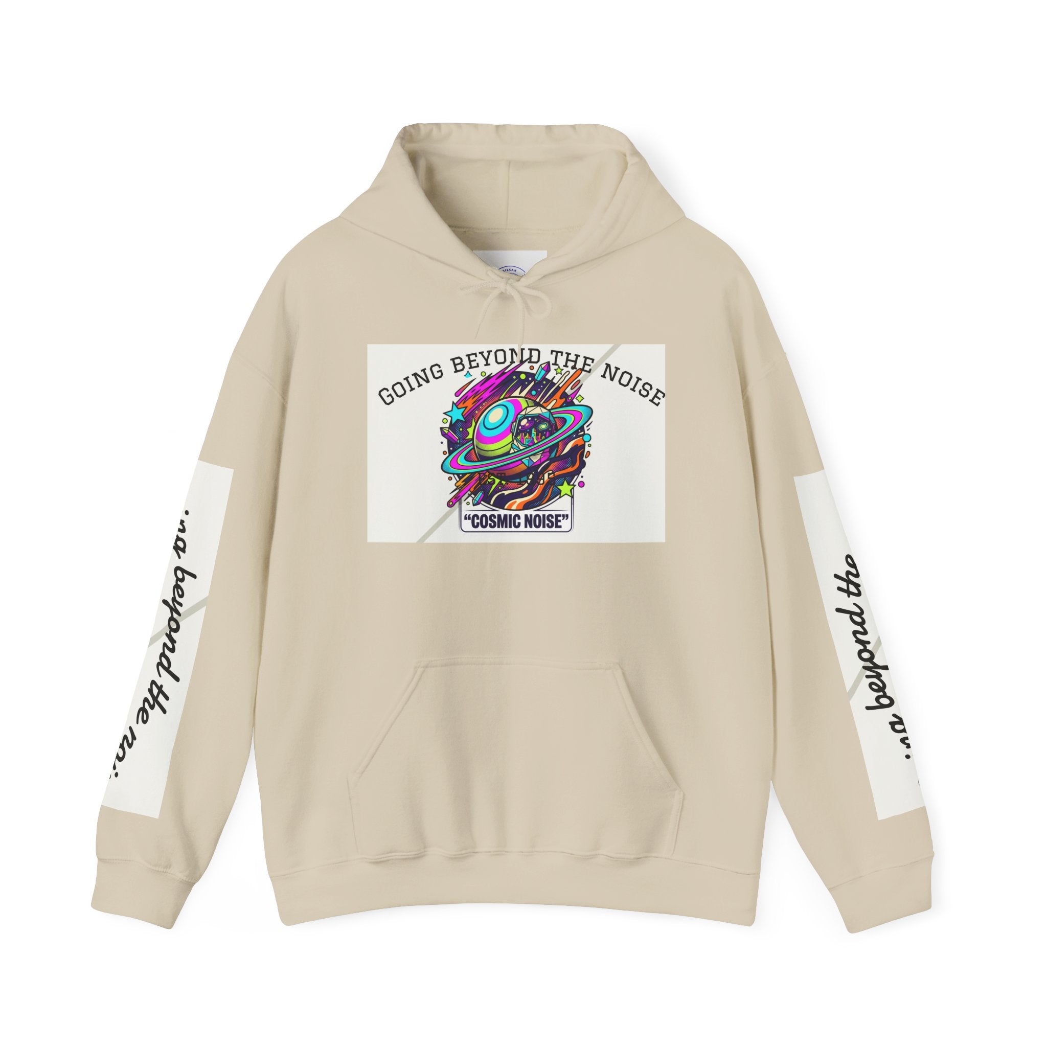 Hoodie — “Going Beyond the Noise” Cosmic Noise Graphic Hoodie
