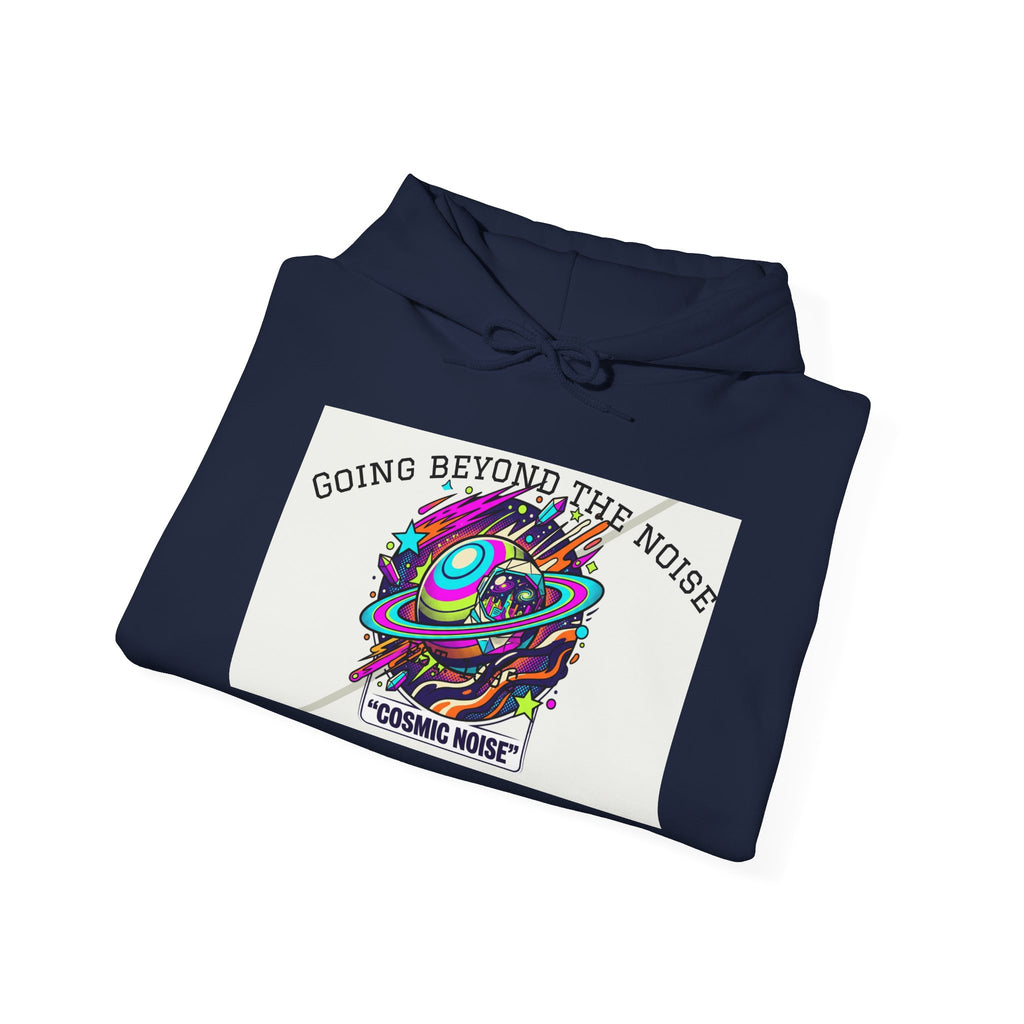 Hoodie — “Going Beyond the Noise” Cosmic Noise Graphic Hoodie