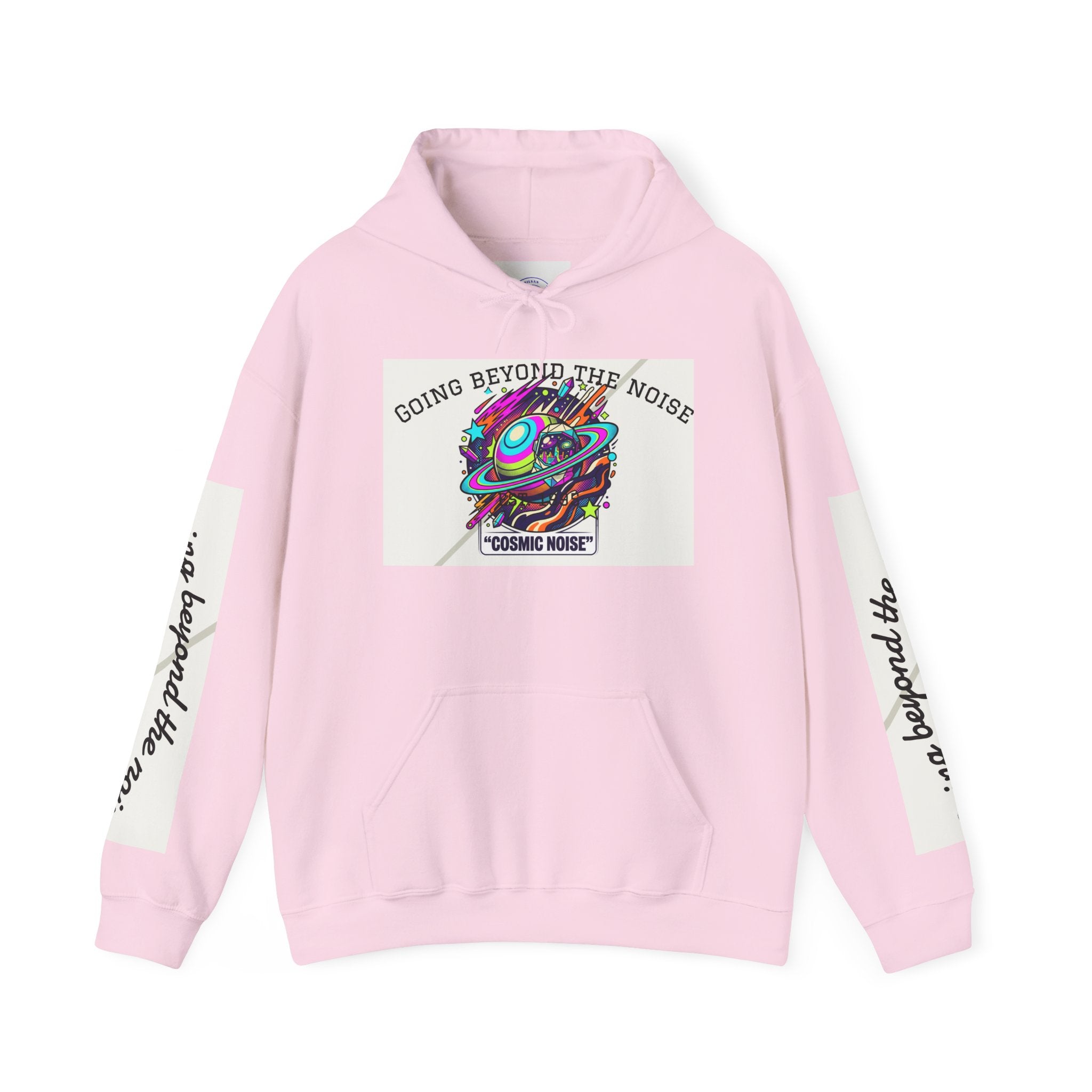 Hoodie — “Going Beyond the Noise” Cosmic Noise Graphic Hoodie