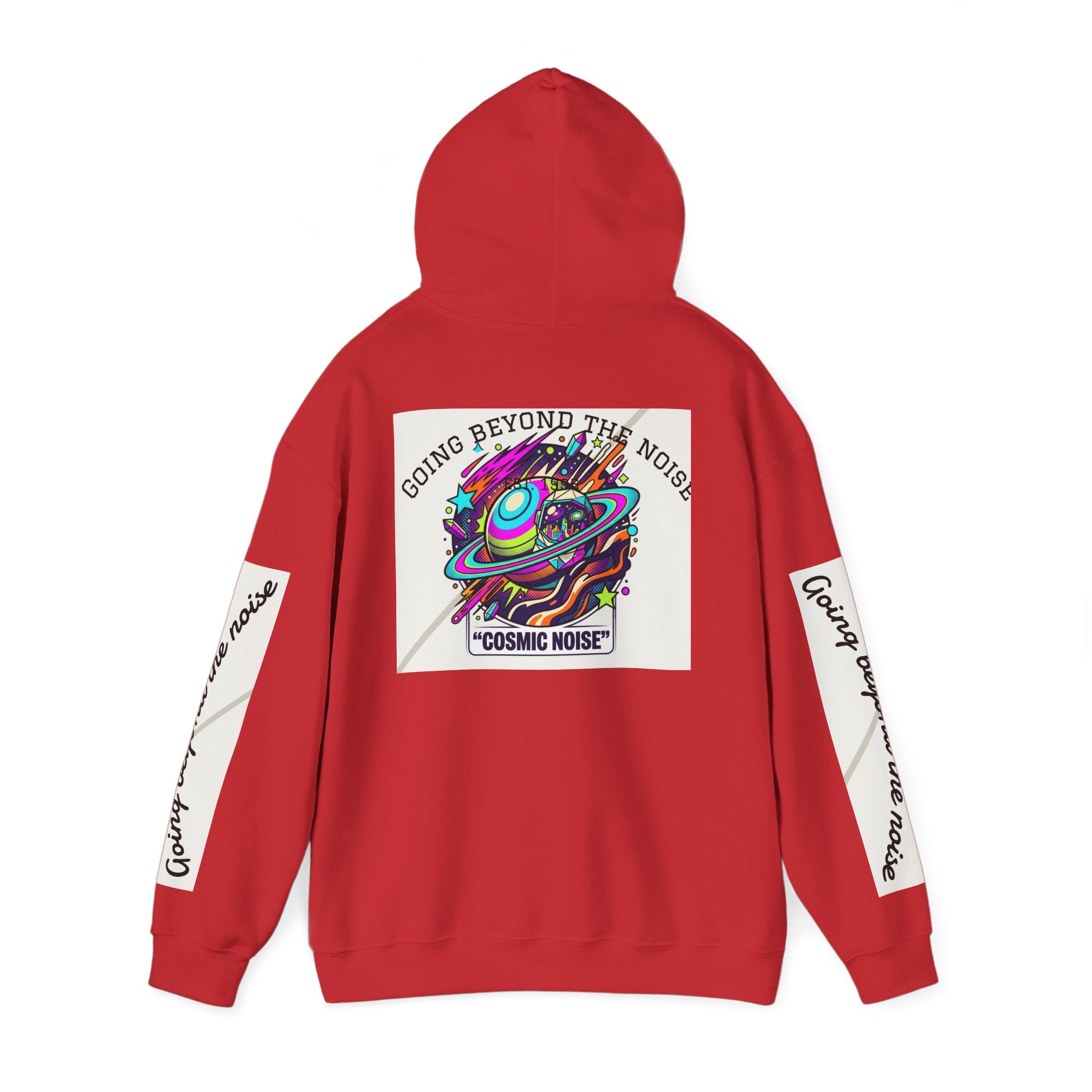 Hoodie — “Going Beyond the Noise” Cosmic Noise Graphic Hoodie