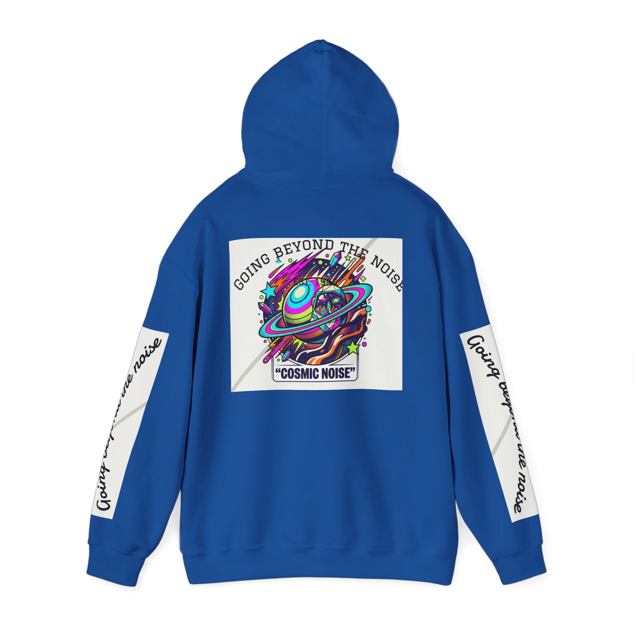 Hoodie — “Going Beyond the Noise” Cosmic Noise Graphic Hoodie