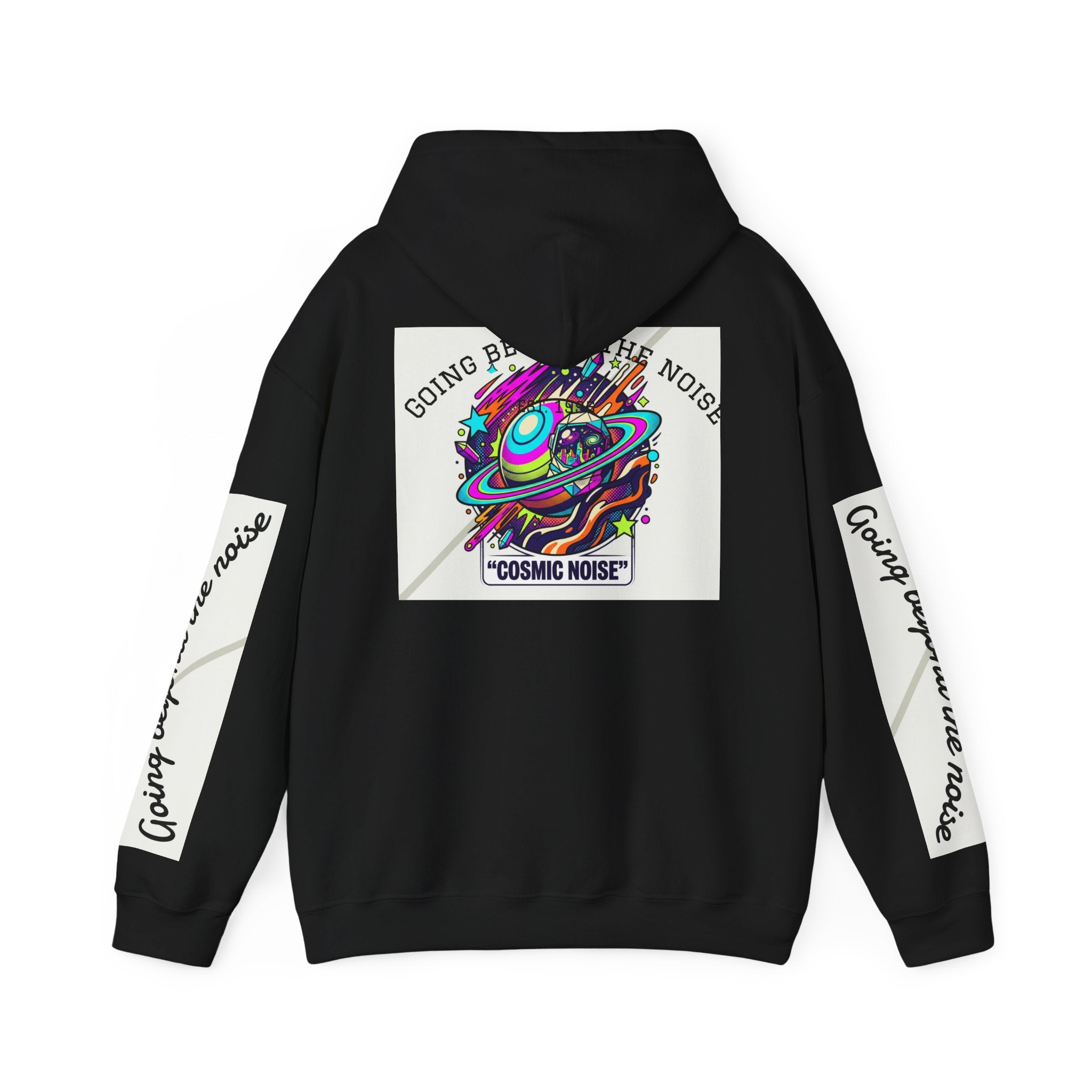 Hoodie — “Going Beyond the Noise” Cosmic Noise Graphic Hoodie