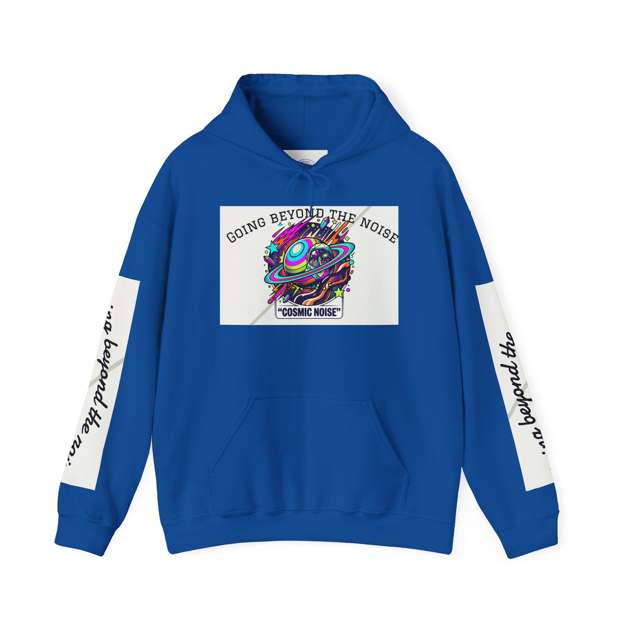 Hoodie — “Going Beyond the Noise” Cosmic Noise Graphic Hoodie