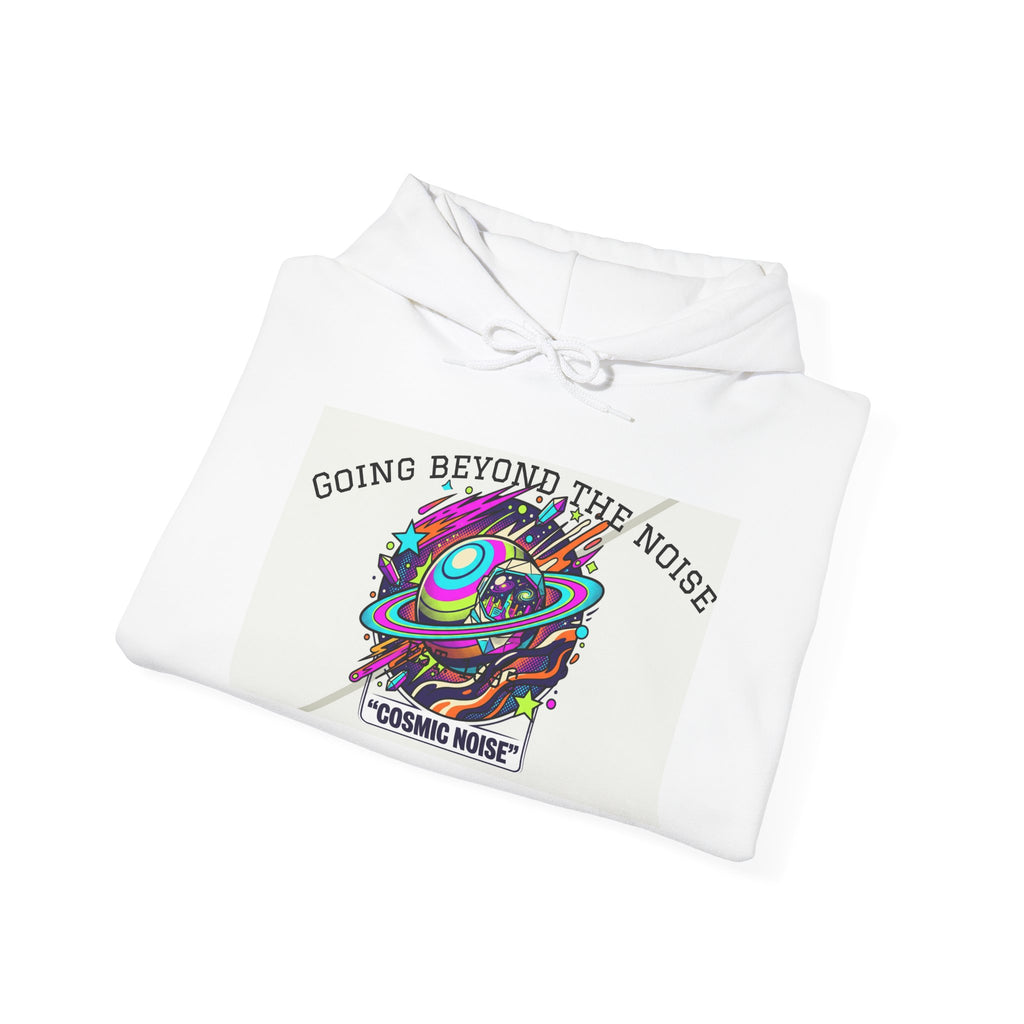 Hoodie — “Going Beyond the Noise” Cosmic Noise Graphic Hoodie