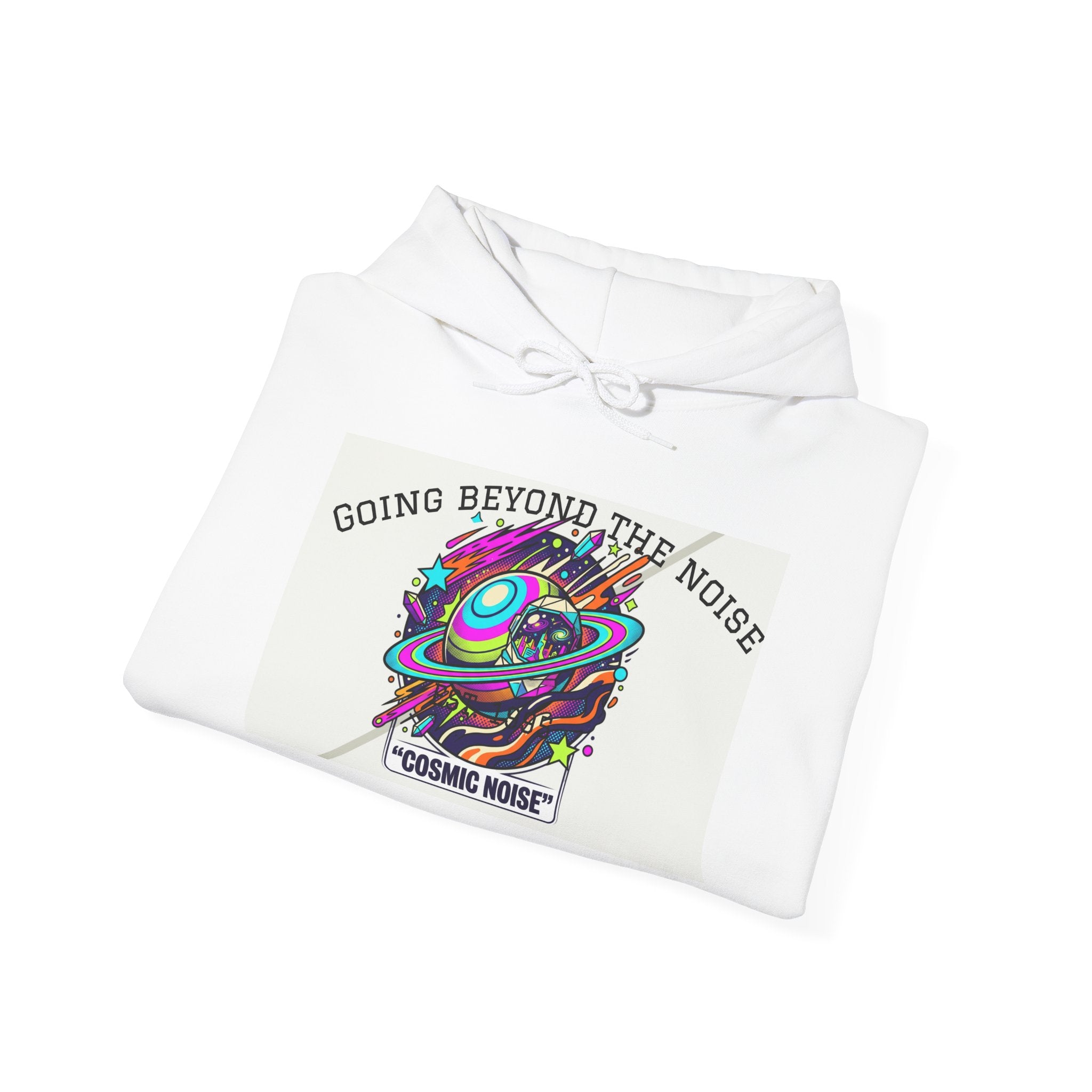 Hoodie — “Going Beyond the Noise” Cosmic Noise Graphic Hoodie