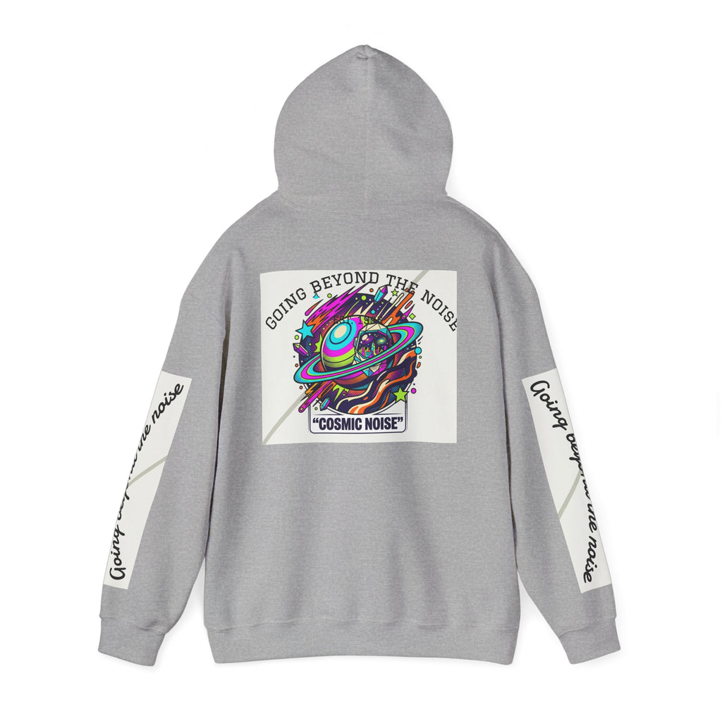 Hoodie — “Going Beyond the Noise” Cosmic Noise Graphic Hoodie