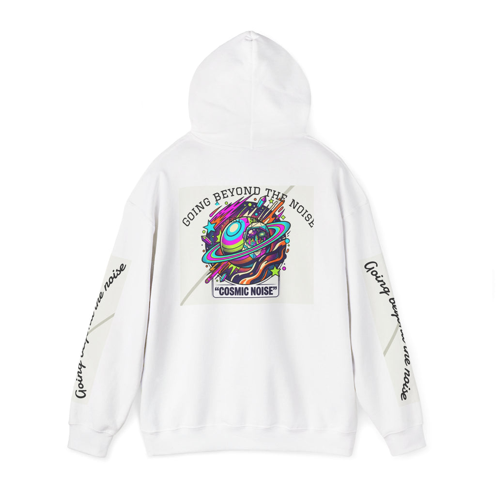 Hoodie — “Going Beyond the Noise” Cosmic Noise Graphic Hoodie