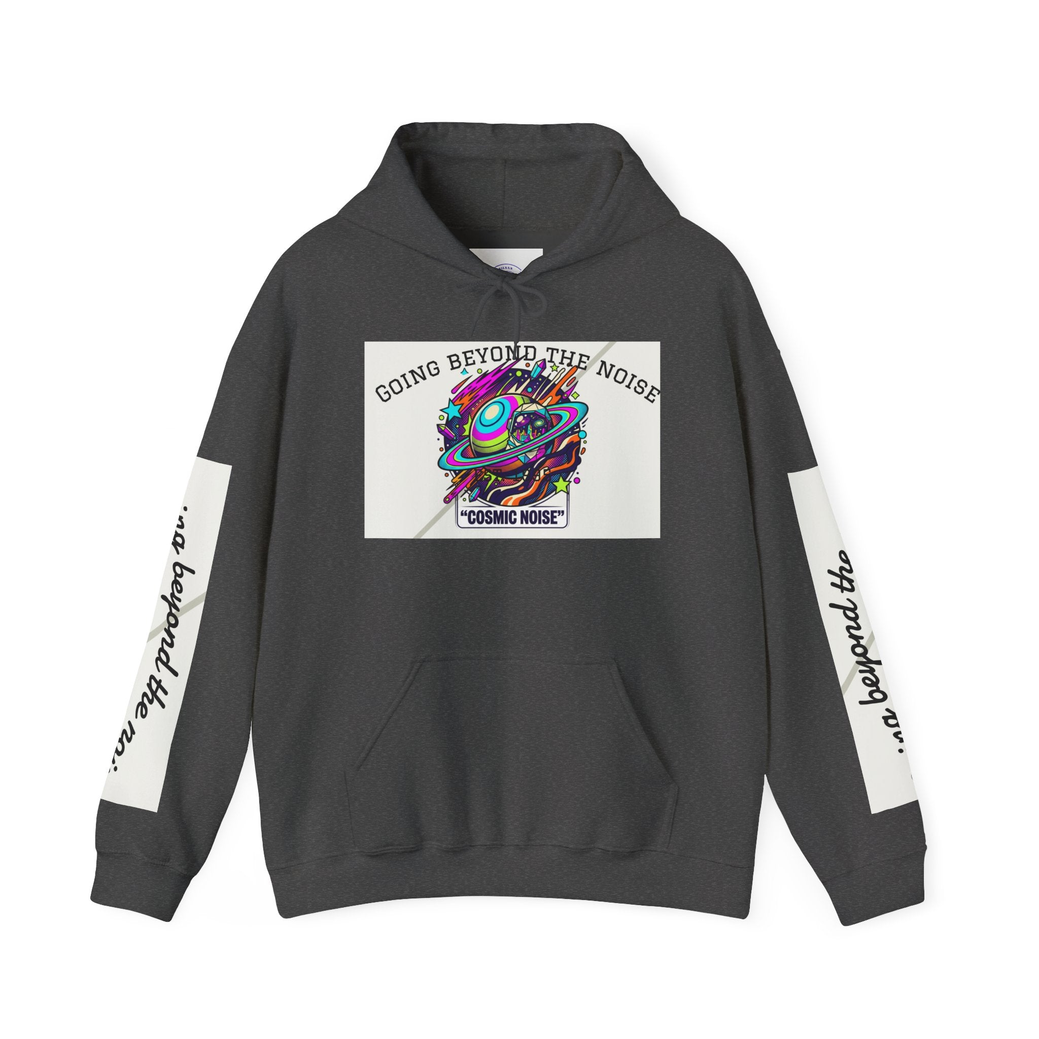 Hoodie — “Going Beyond the Noise” Cosmic Noise Graphic Hoodie