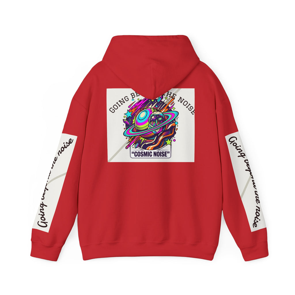 Hoodie — “Going Beyond the Noise” Cosmic Noise Graphic Hoodie