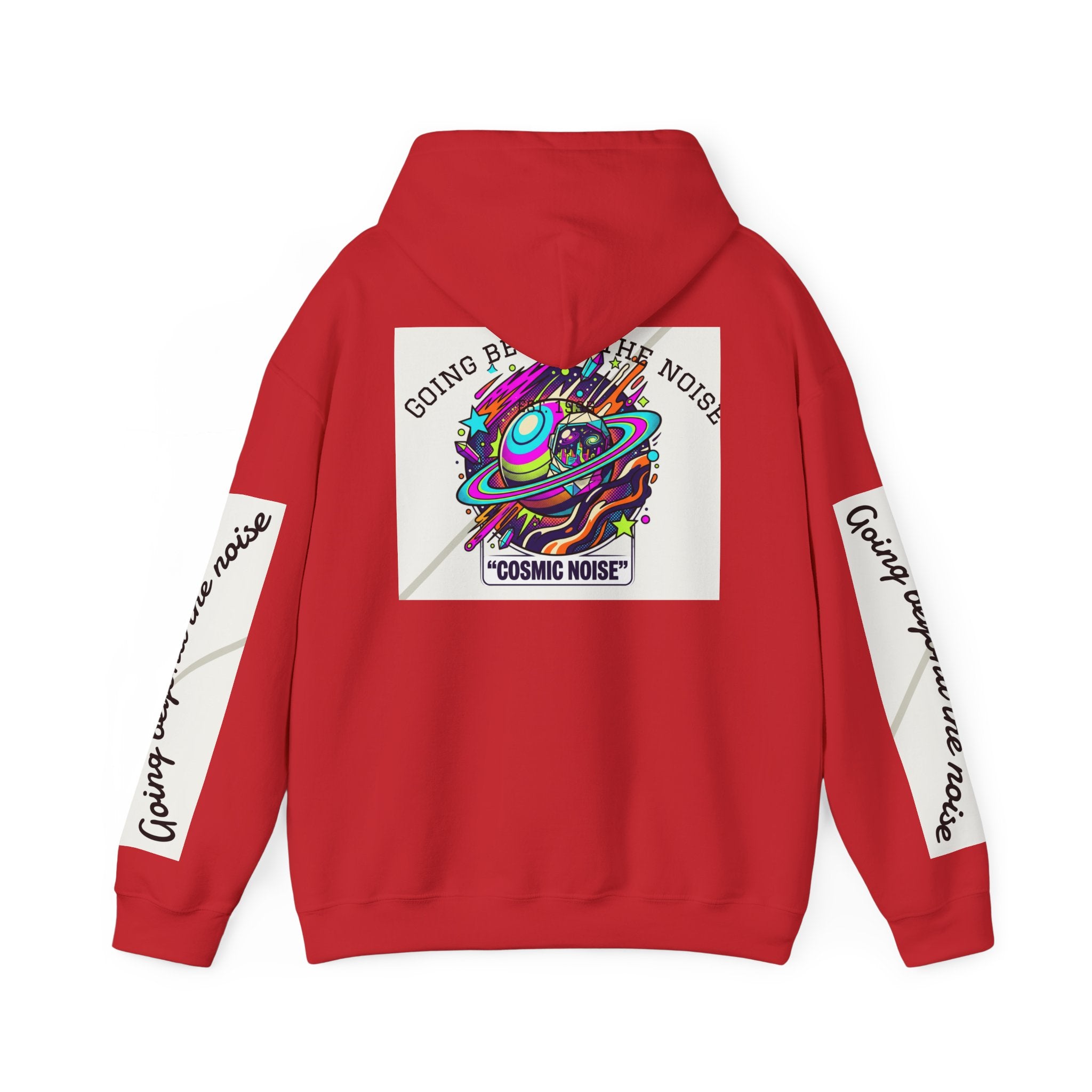 Hoodie — “Going Beyond the Noise” Cosmic Noise Graphic Hoodie