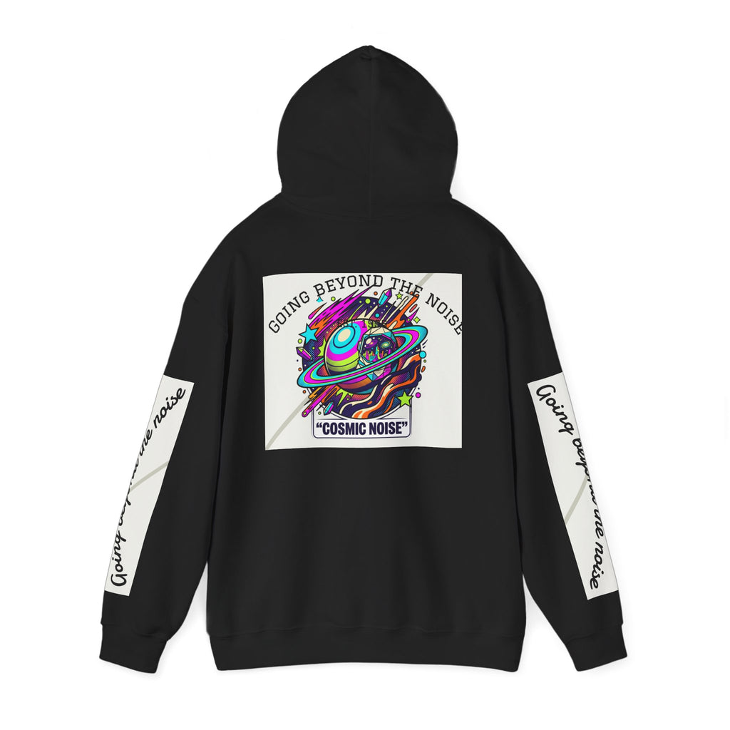 Hoodie — “Going Beyond the Noise” Cosmic Noise Graphic Hoodie