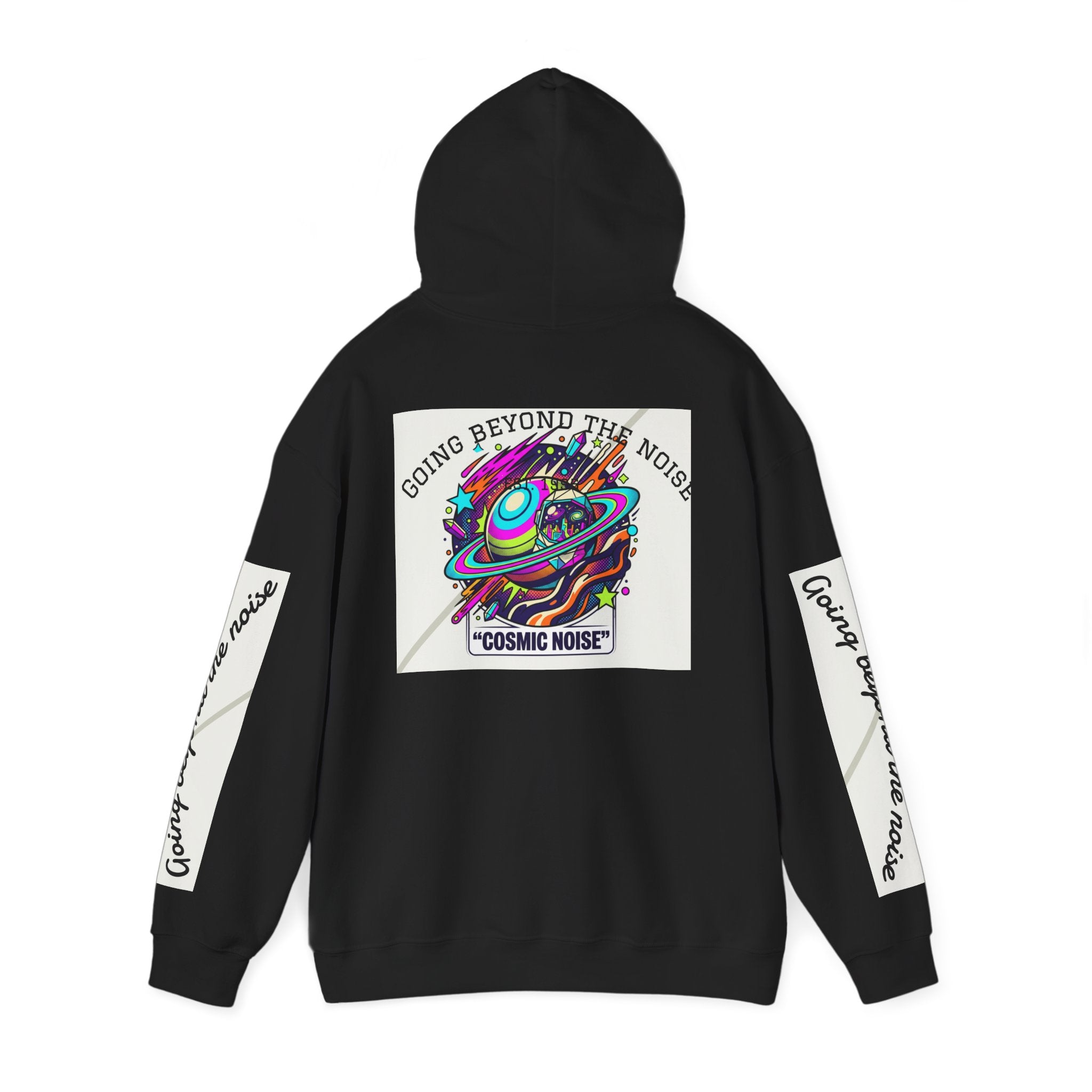 Hoodie — “Going Beyond the Noise” Cosmic Noise Graphic Hoodie