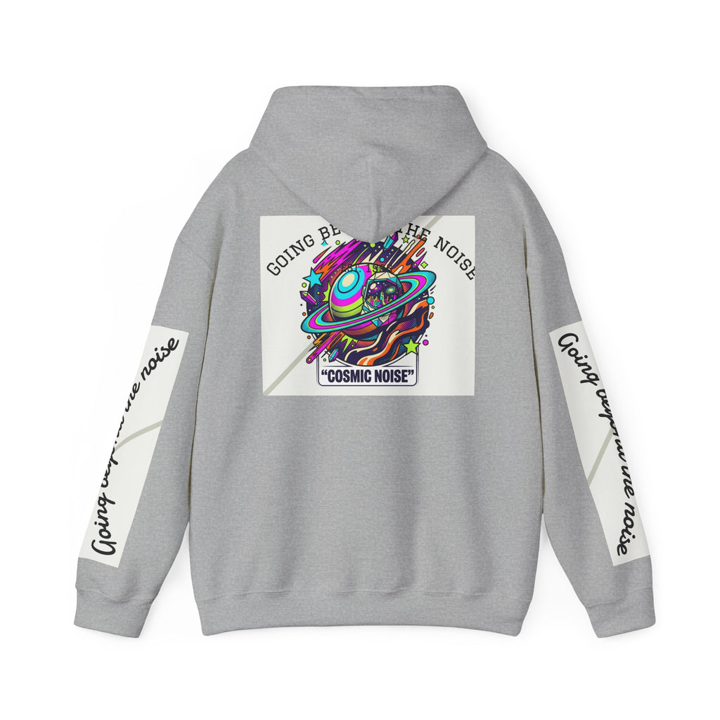 Hoodie — “Going Beyond the Noise” Cosmic Noise Graphic Hoodie