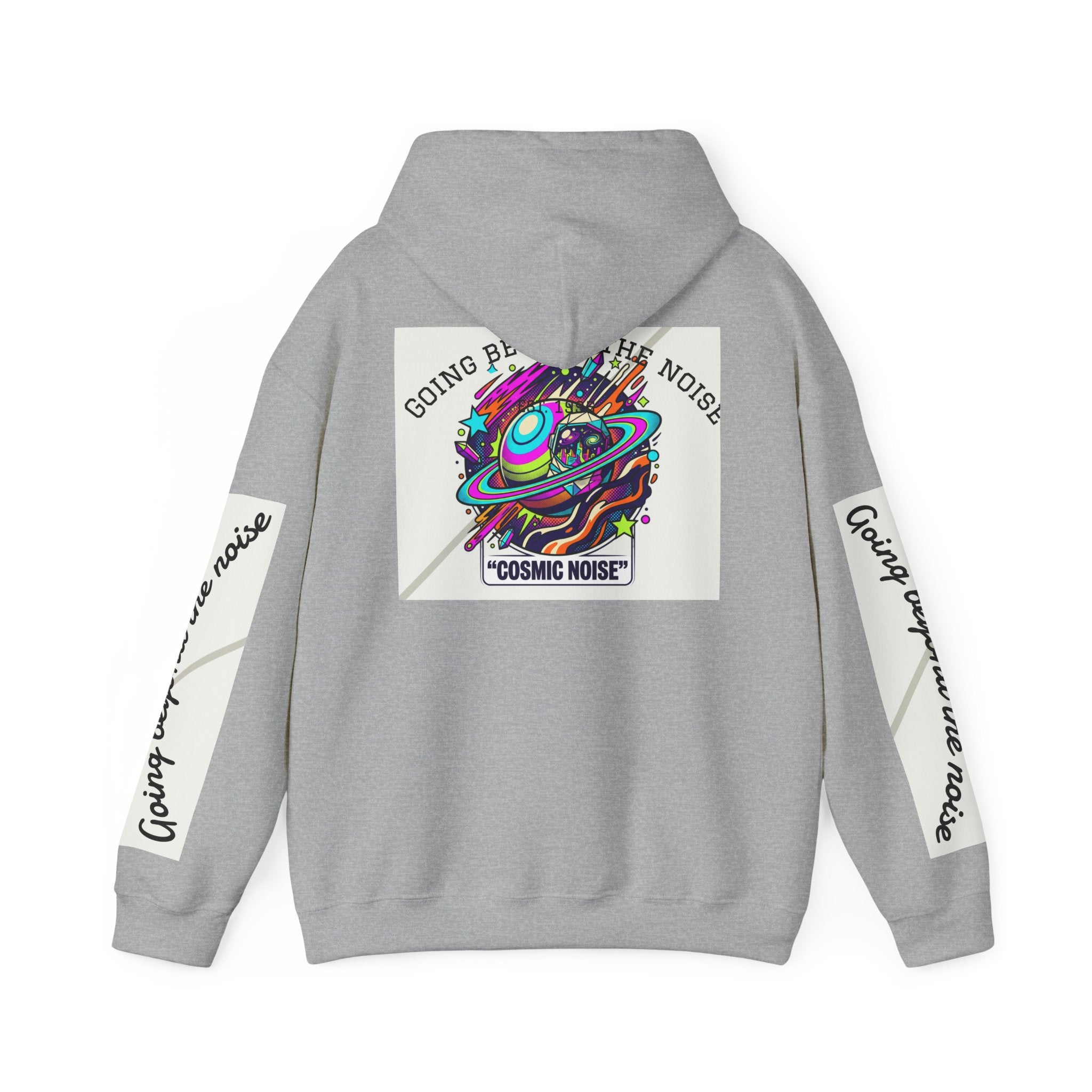 Hoodie — “Going Beyond the Noise” Cosmic Noise Graphic Hoodie