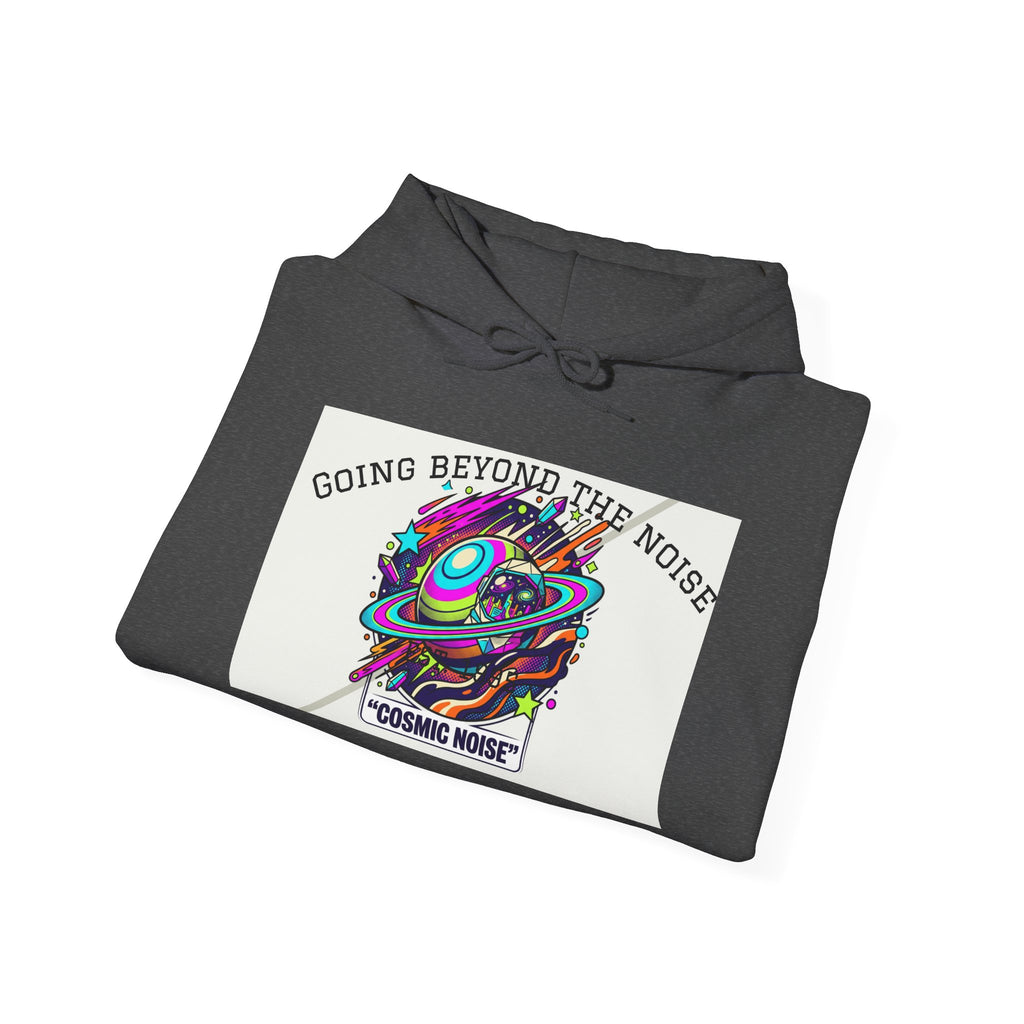 Hoodie — “Going Beyond the Noise” Cosmic Noise Graphic Hoodie