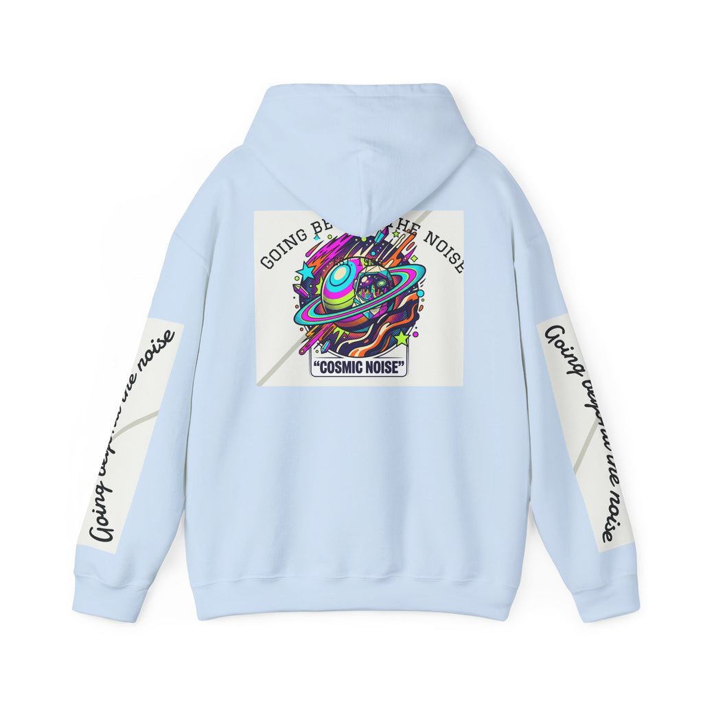 Hoodie — “Going Beyond the Noise” Cosmic Noise Graphic Hoodie