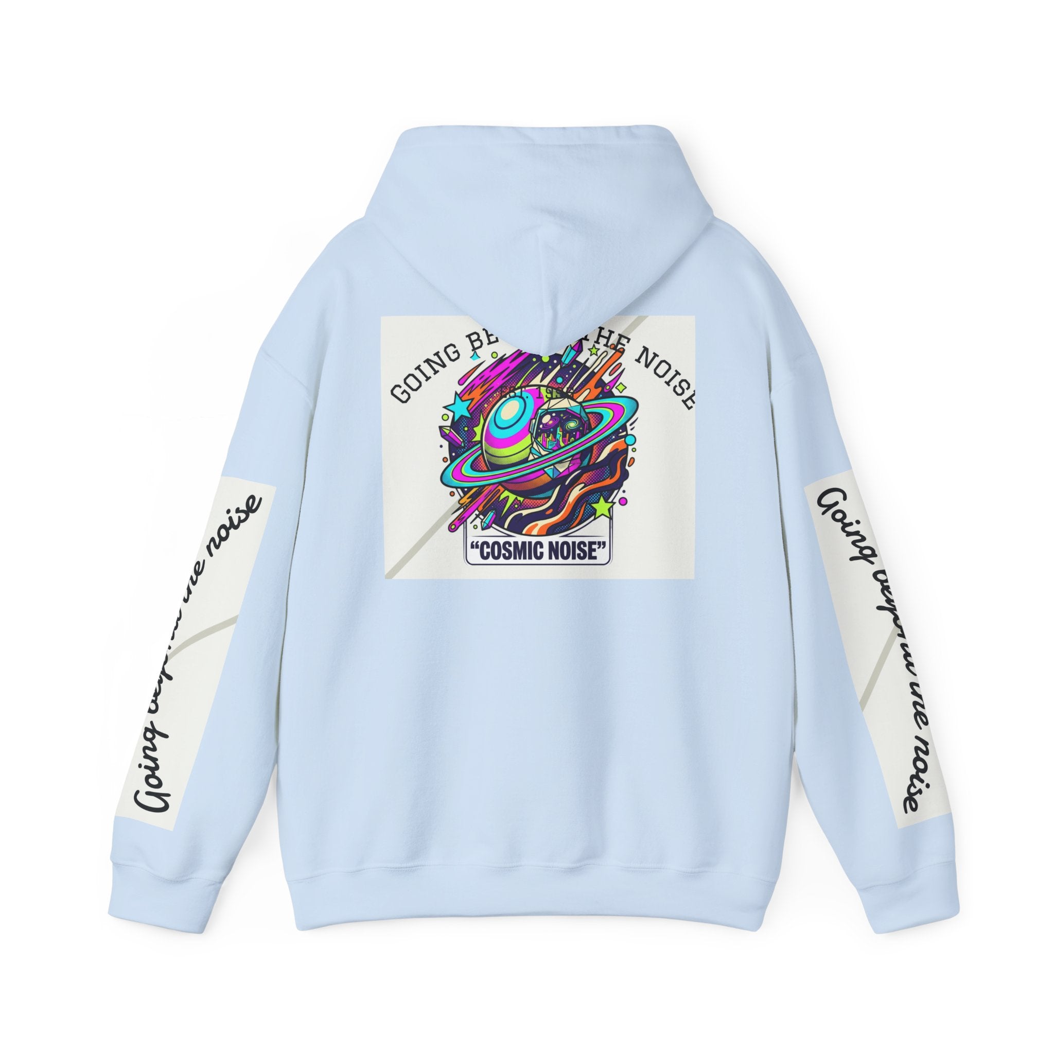 Hoodie — “Going Beyond the Noise” Cosmic Noise Graphic Hoodie