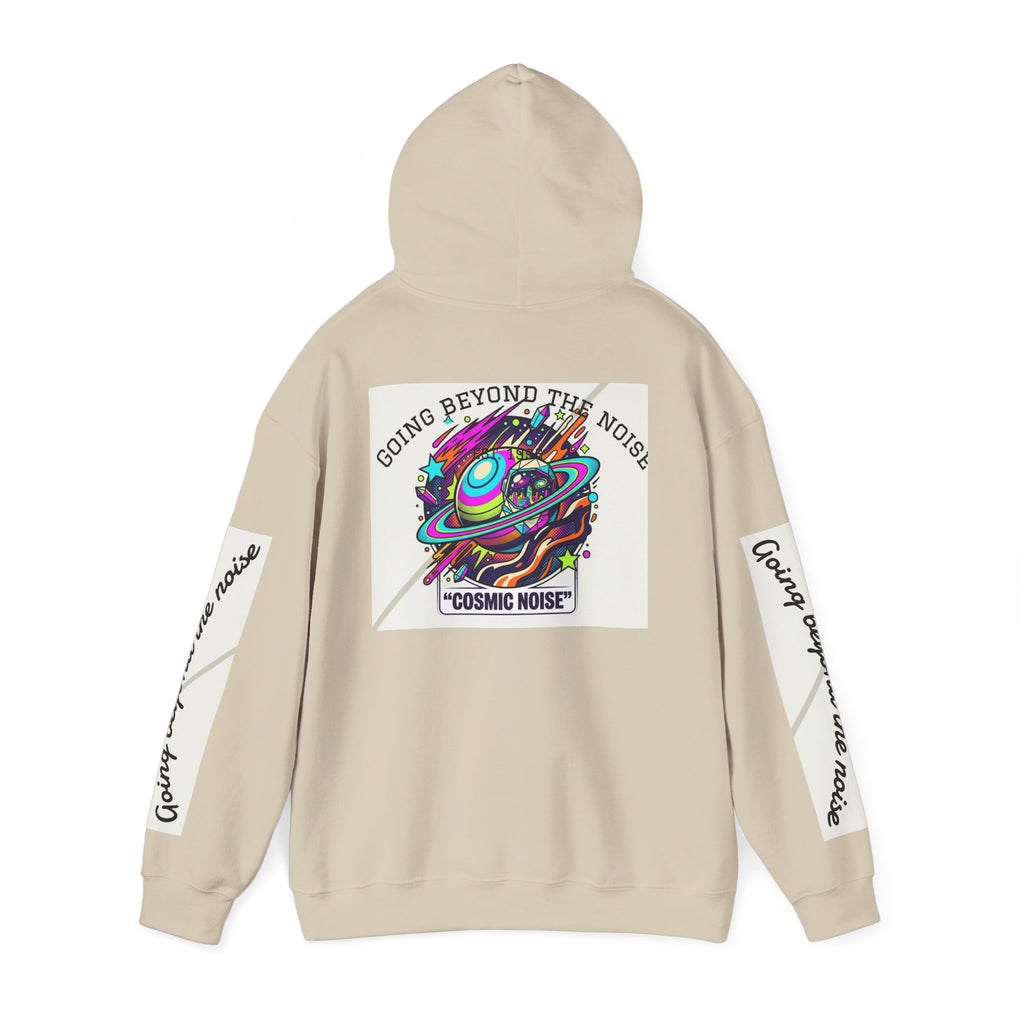 Hoodie — “Going Beyond the Noise” Cosmic Noise Graphic Hoodie