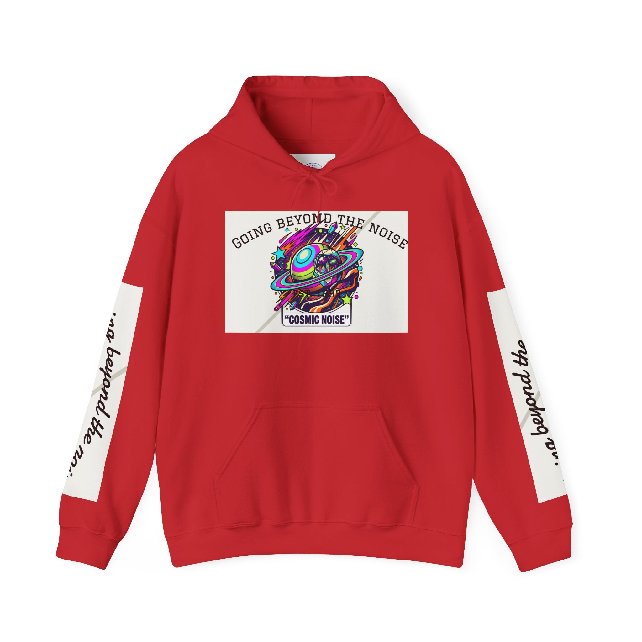 Hoodie — “Going Beyond the Noise” Cosmic Noise Graphic Hoodie