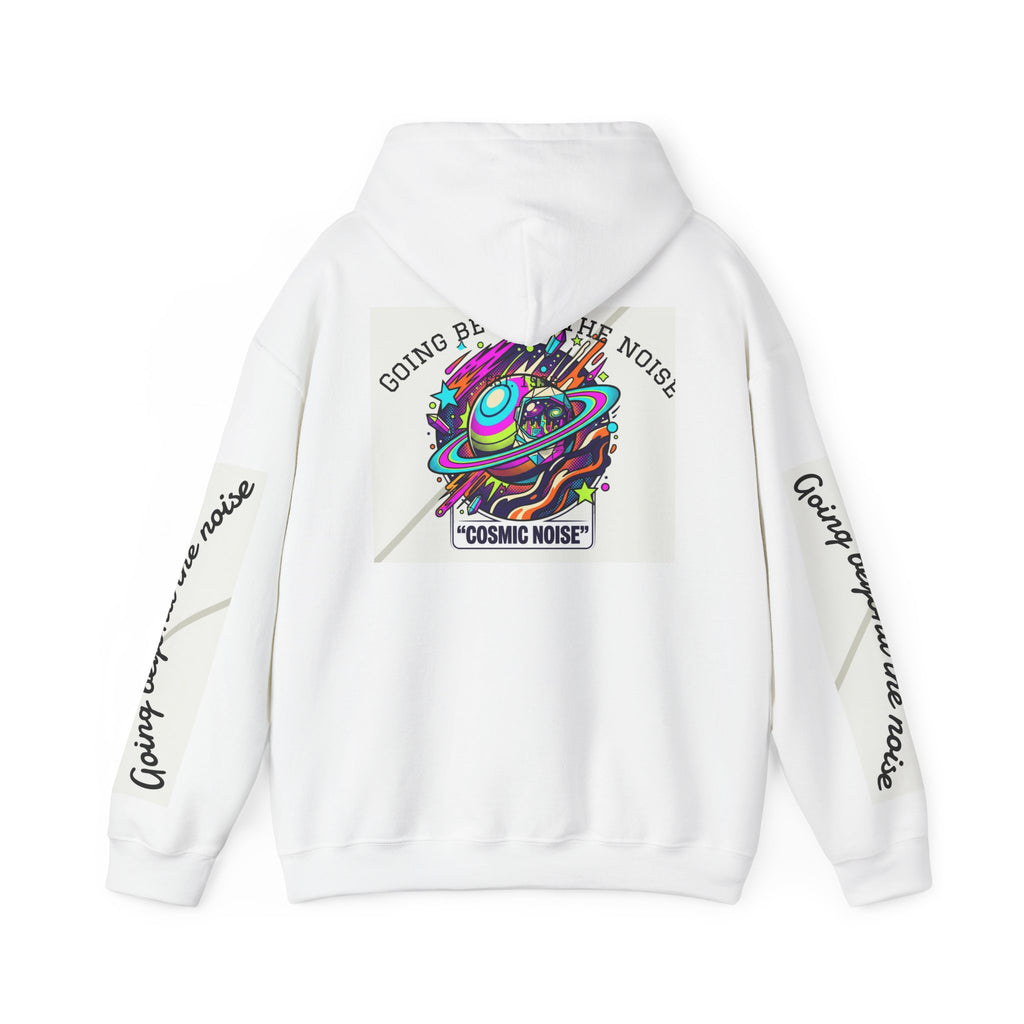 Hoodie — “Going Beyond the Noise” Cosmic Noise Graphic Hoodie