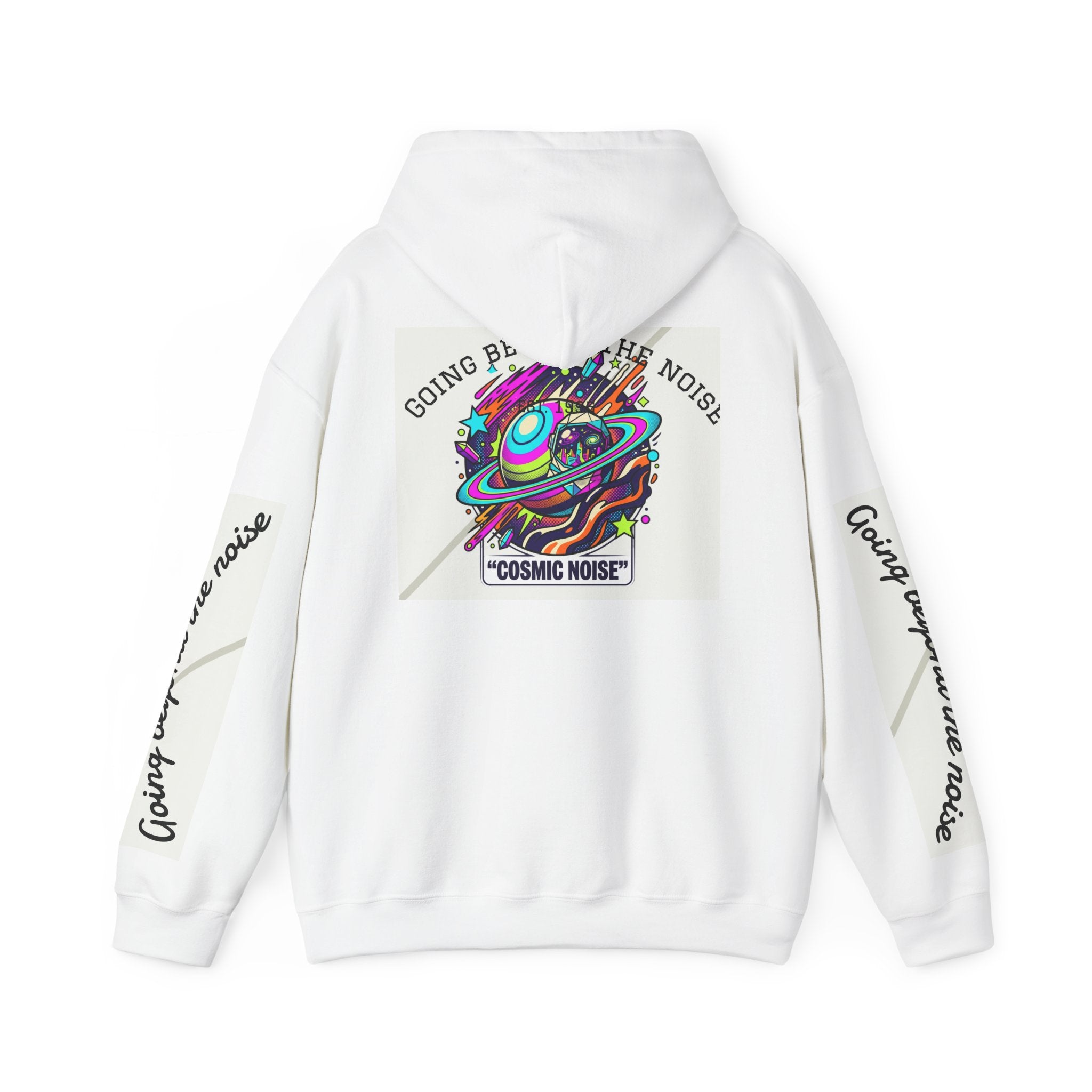 Hoodie — “Going Beyond the Noise” Cosmic Noise Graphic Hoodie