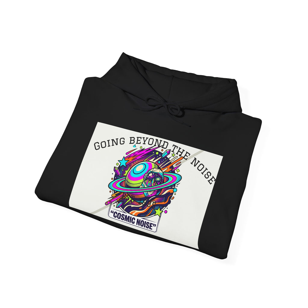 Hoodie — “Going Beyond the Noise” Cosmic Noise Graphic Hoodie