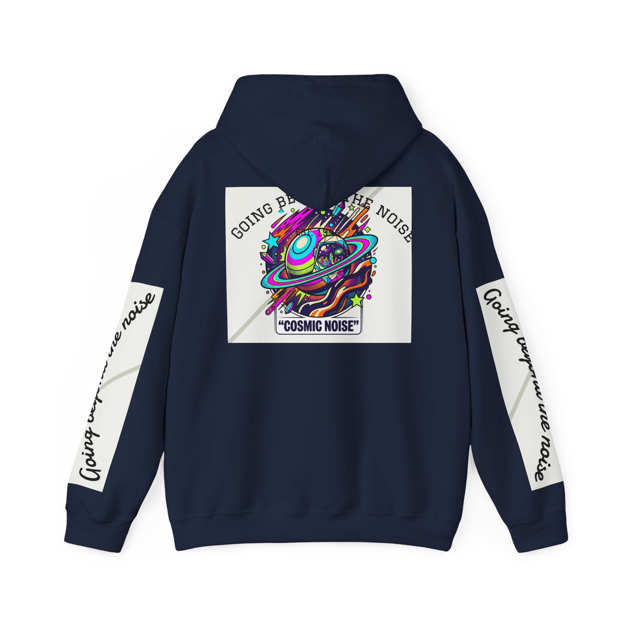 Hoodie — “Going Beyond the Noise” Cosmic Noise Graphic Hoodie