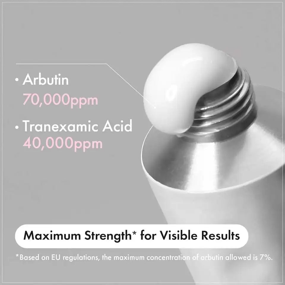 TOSOWOONG Arbutin 7% + TXA 4% Creme 50ml Koreanische Hautpflege Dunkle Flecken Entferner Ebenmäßiger Hautton Aufhellende Gesichtscreme