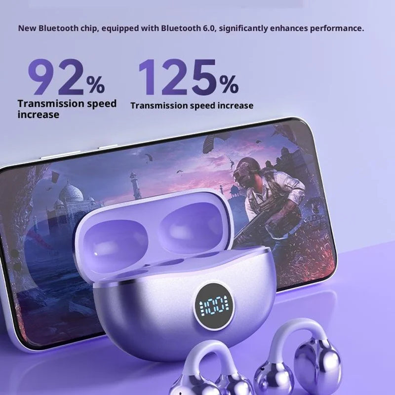 Original SONY Ohrclip OWS Kabellose Bluetooth Ohrclip-Kopfhörer Sport Gaming Headset HIFI Surround Sound In-Ear-Kopfhörer mit Mikrofon