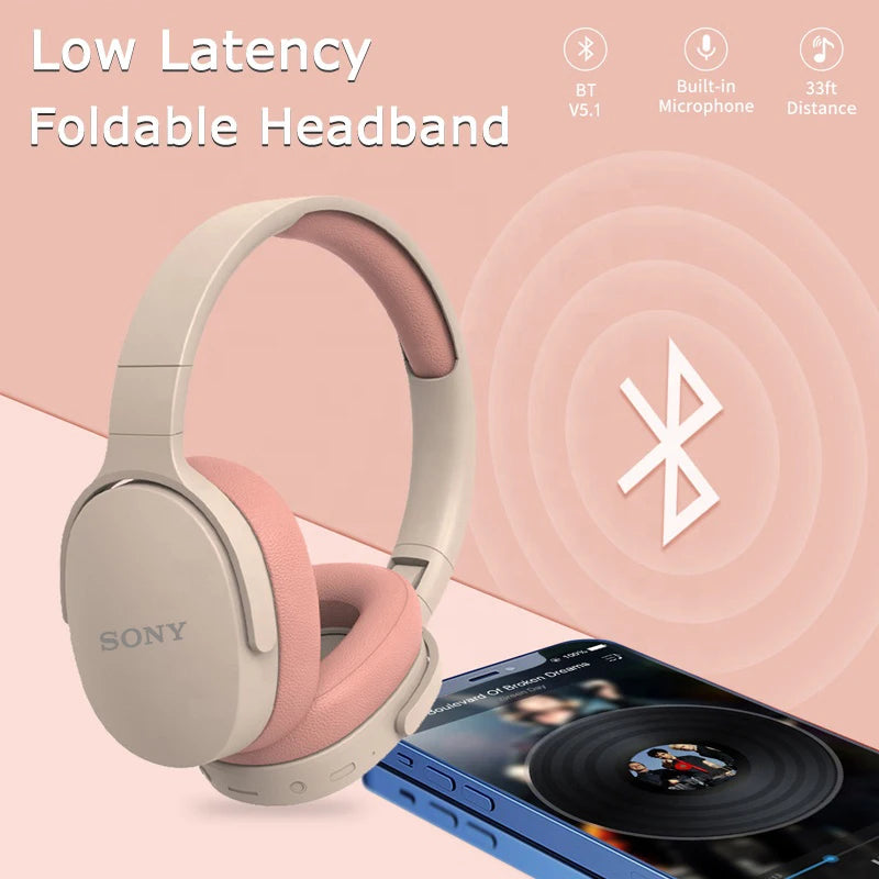 SONY P2961 Kabellose Bluetooth-Kopfhörer, faltbar, 9D HIFI Stereo Sound Headset, lange Akkulaufzeit, starke Bässe, Ohrhörer