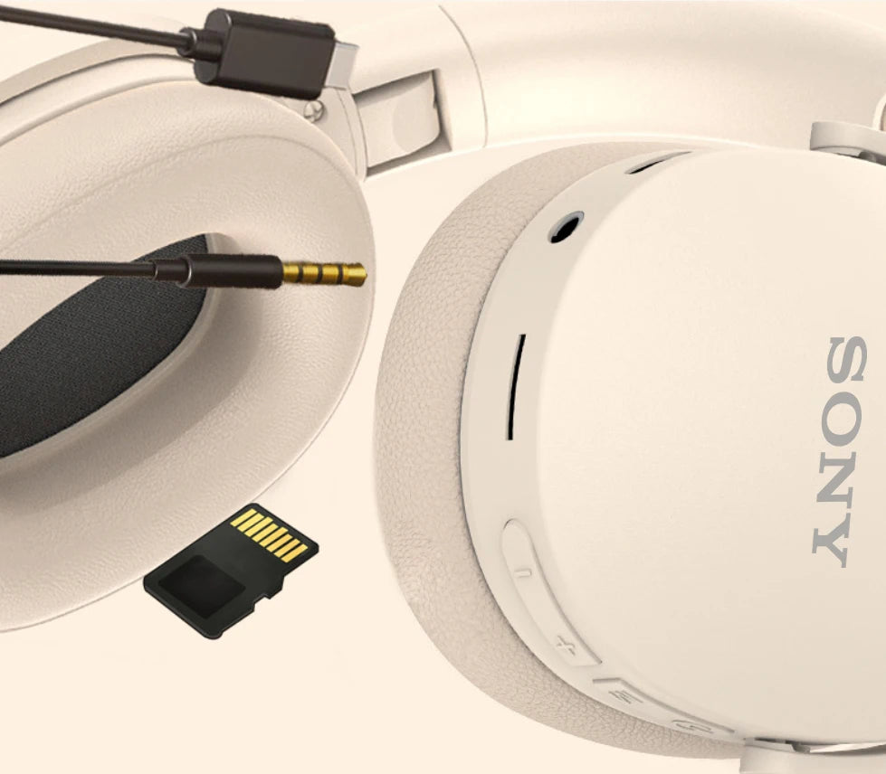 SONY P2961 Kabellose Bluetooth-Kopfhörer, faltbar, 9D HIFI Stereo Sound Headset, lange Akkulaufzeit, starke Bässe, Ohrhörer