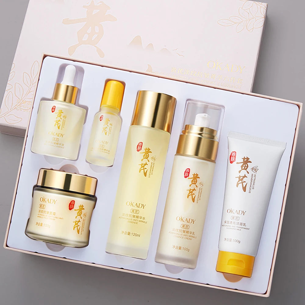 Ganoderma Lucidum Gesichtspflege Gesichtsreiniger Toner Essenz Milch Essenz Creme Augencreme BB Creme Set Hautpflege 10tlg.