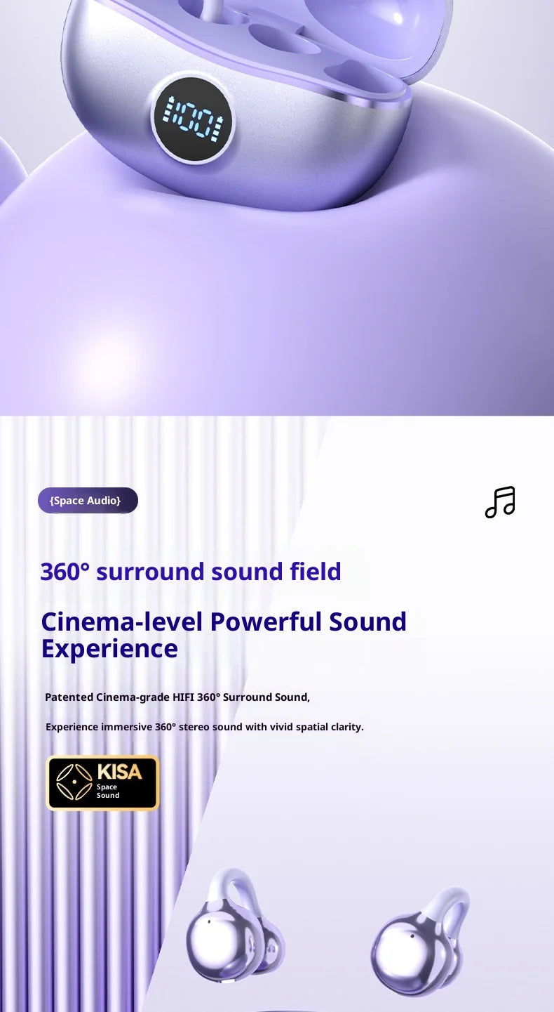 Original SONY Ohrclip OWS Kabellose Bluetooth Ohrclip-Kopfhörer Sport Gaming Headset HIFI Surround Sound In-Ear-Kopfhörer mit Mikrofon