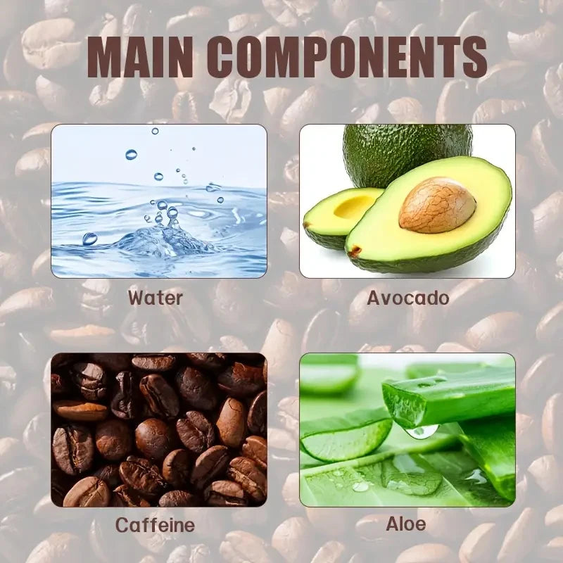 Natürliche Koffein-Augencreme, 20g, Feuchtigkeitsspendend, straffend, gegen Schwellungen und dunkle Augenringe nach dem Lifting, reduziert Falten und Alterserscheinungen, Hellbeige, entspannend
